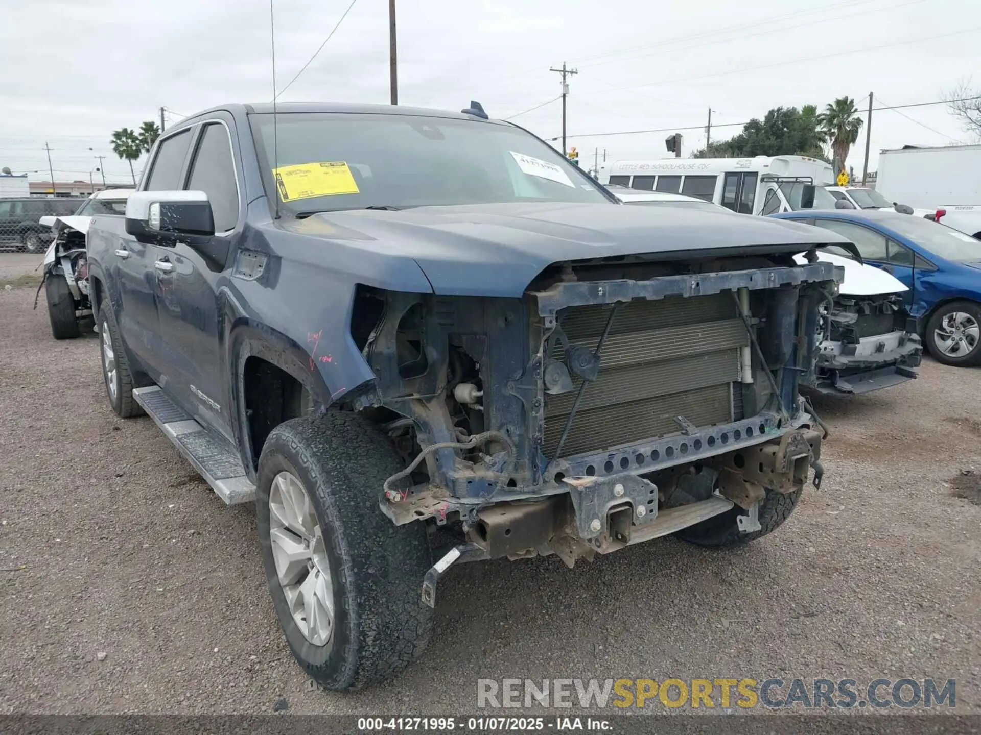 1 Photograph of a damaged car 3GTU9DED9KG187067 GMC SIERRA 1500 2019