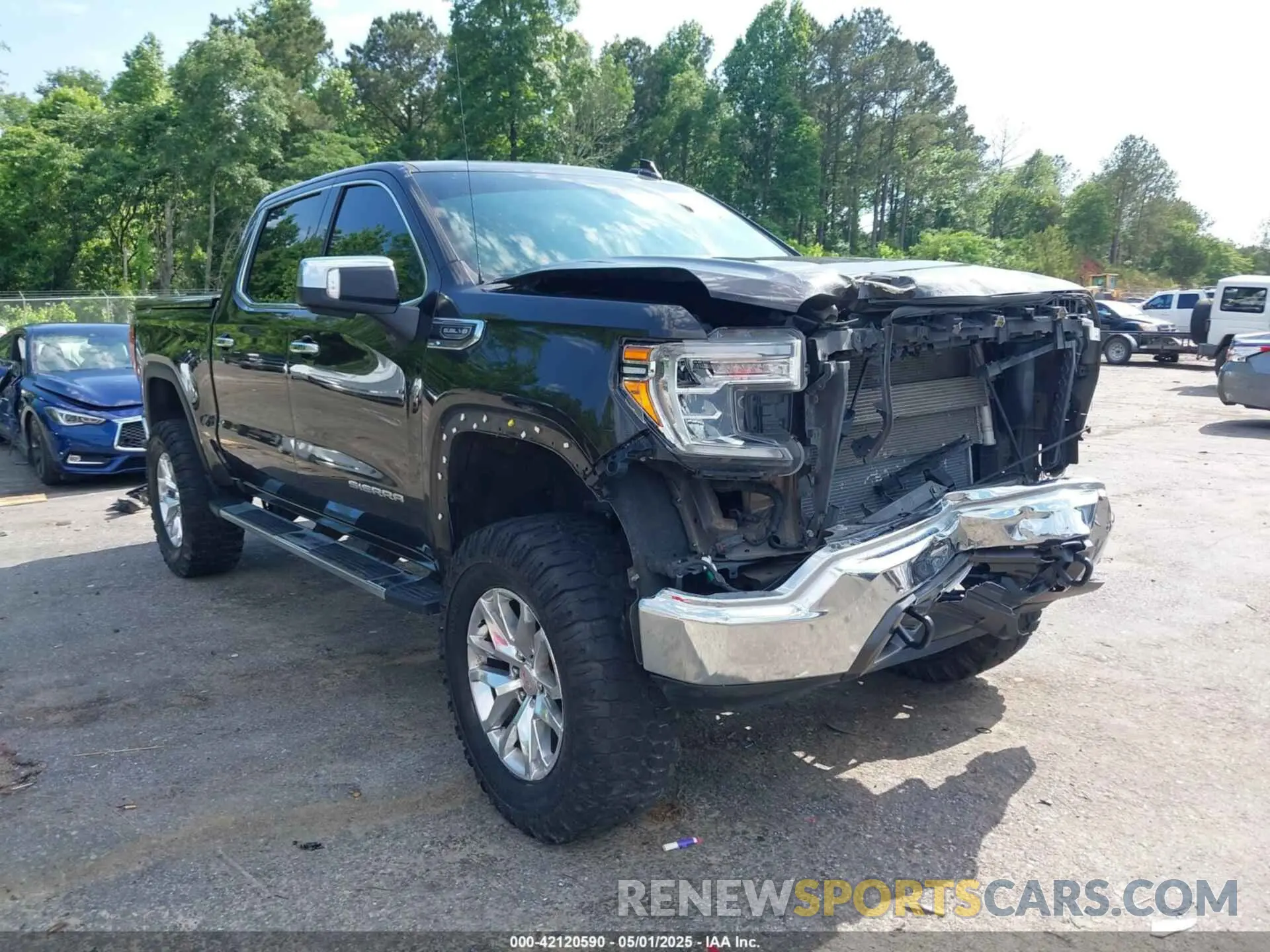 1 Photograph of a damaged car 3GTU9DED9LG286487 GMC SIERRA 1500 2020