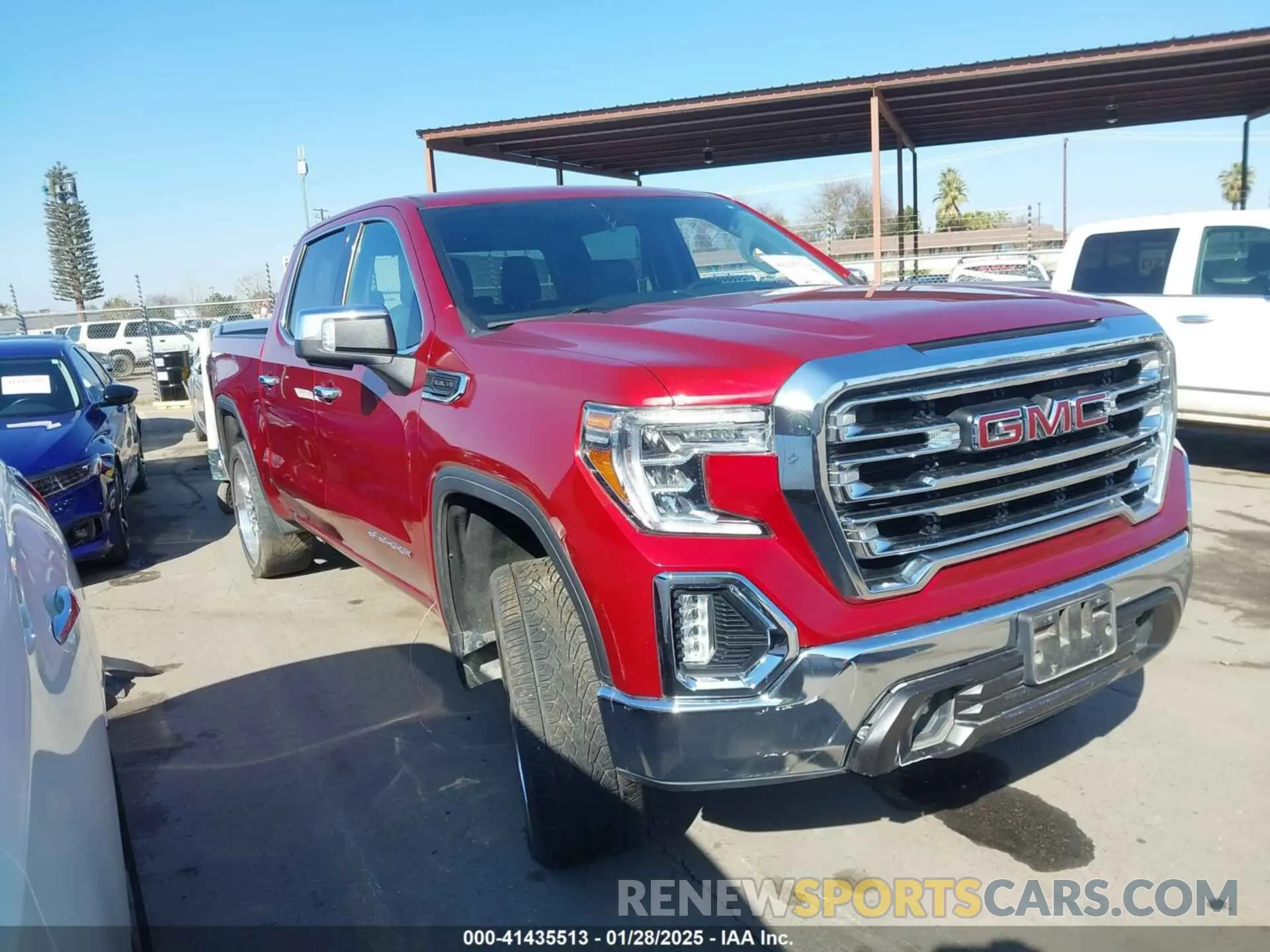 1 Photograph of a damaged car 1GTP8DED2MZ207243 GMC SIERRA 1500 2021