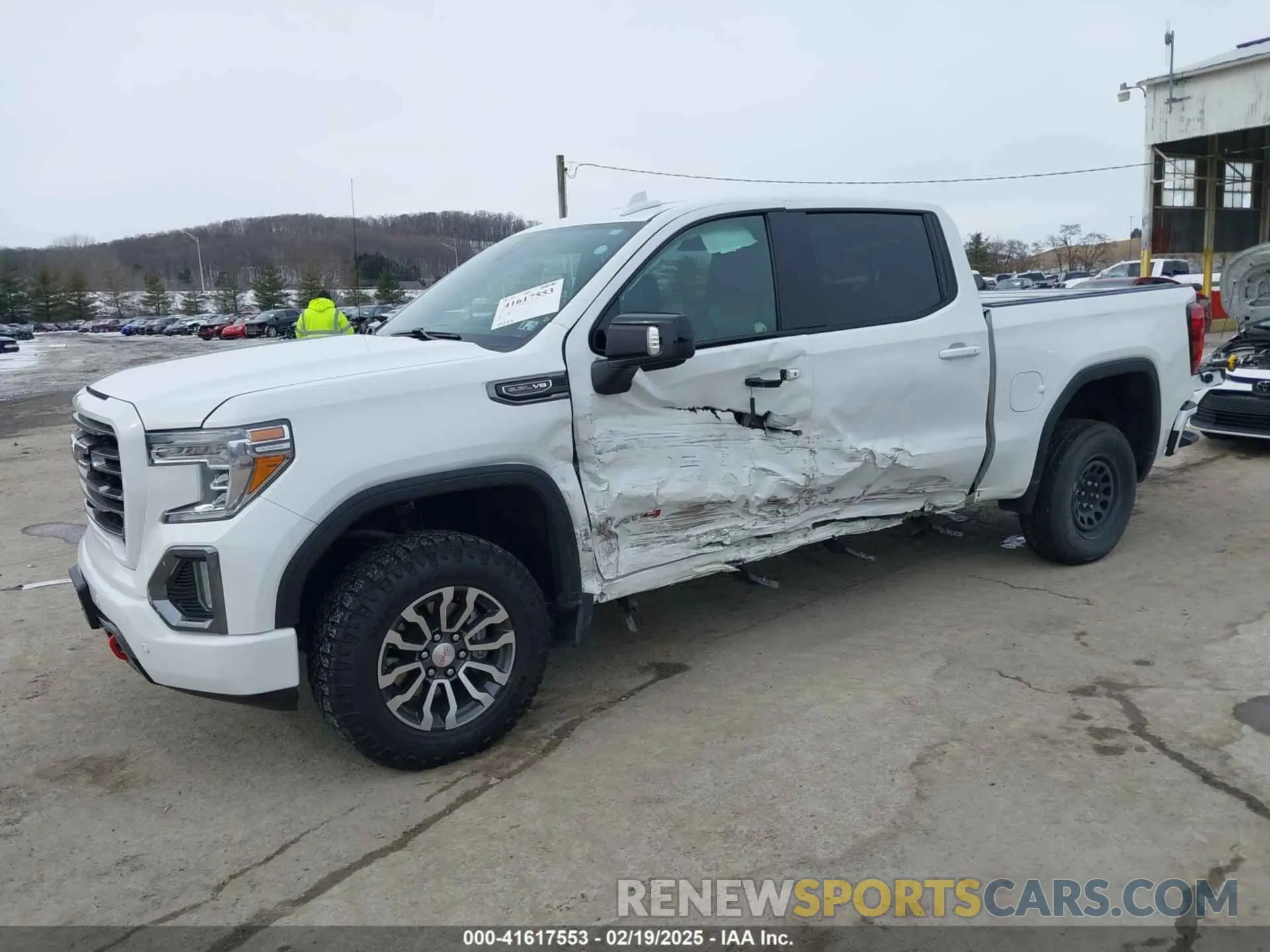 2 Photograph of a damaged car 1GTP9EED9MZ254983 GMC SIERRA 1500 2021