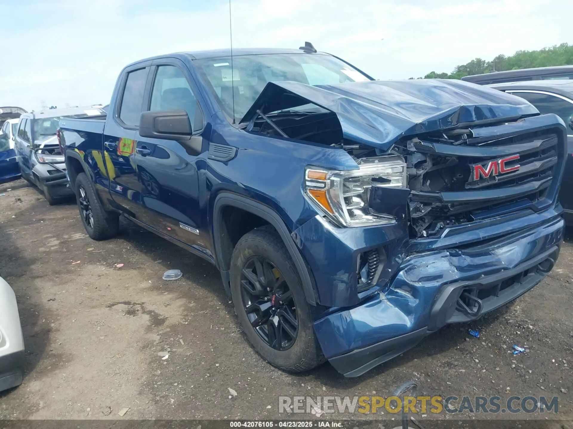 1 Photograph of a damaged car 1GTR9CEK7MZ166607 GMC SIERRA 1500 2021