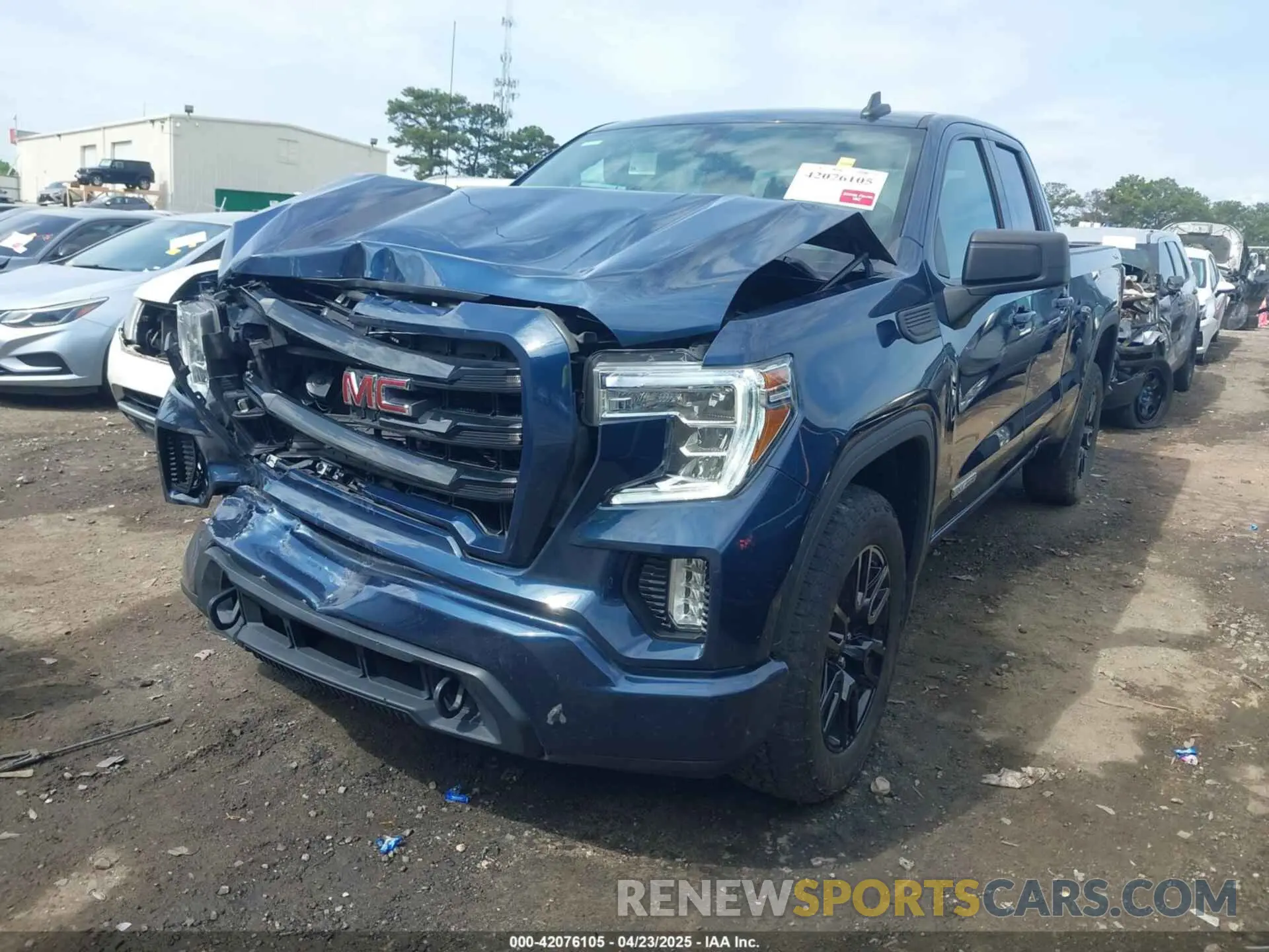 2 Photograph of a damaged car 1GTR9CEK7MZ166607 GMC SIERRA 1500 2021