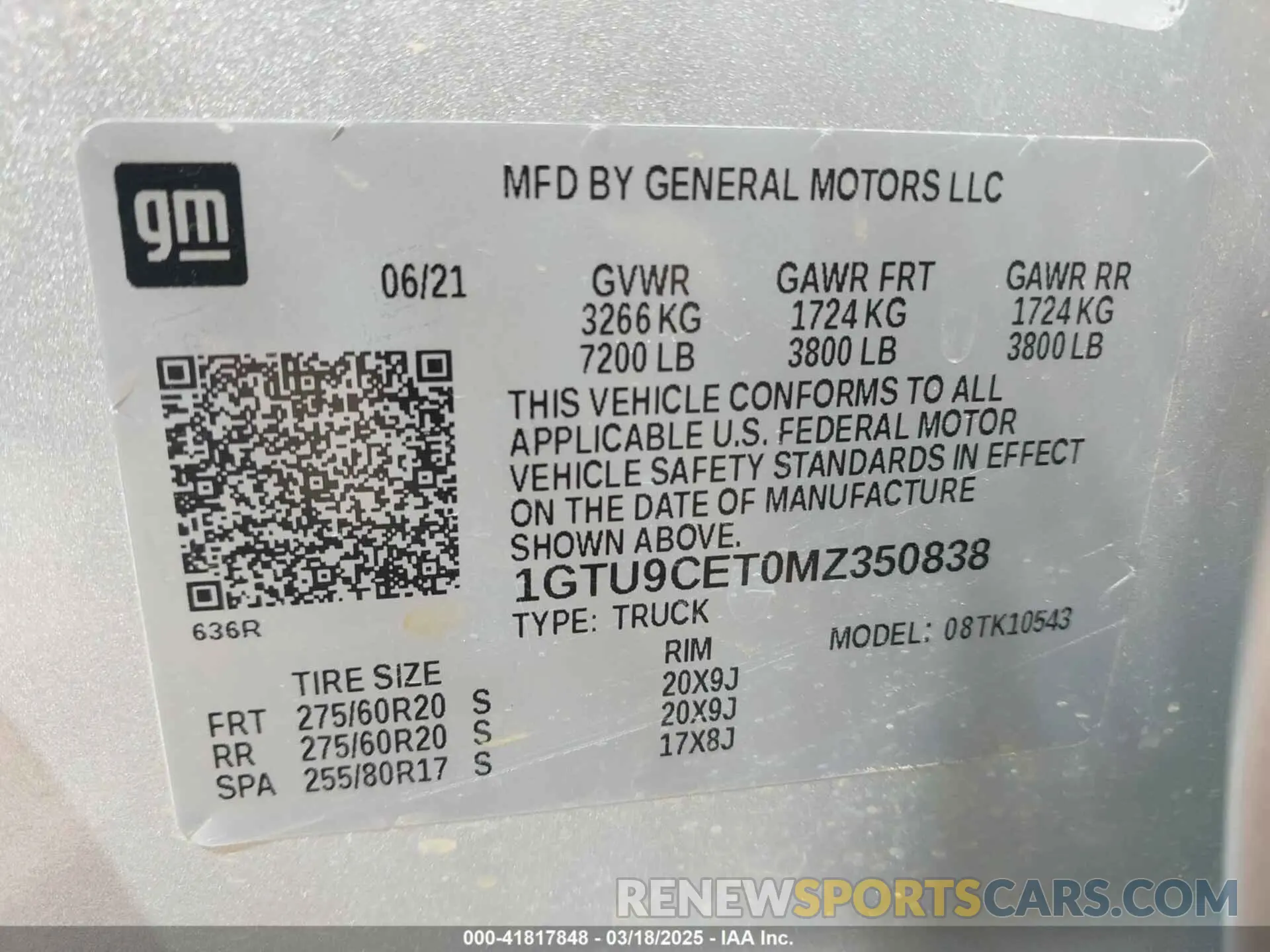 9 Photograph of a damaged car 1GTU9CET0MZ350838 GMC SIERRA 1500 2021