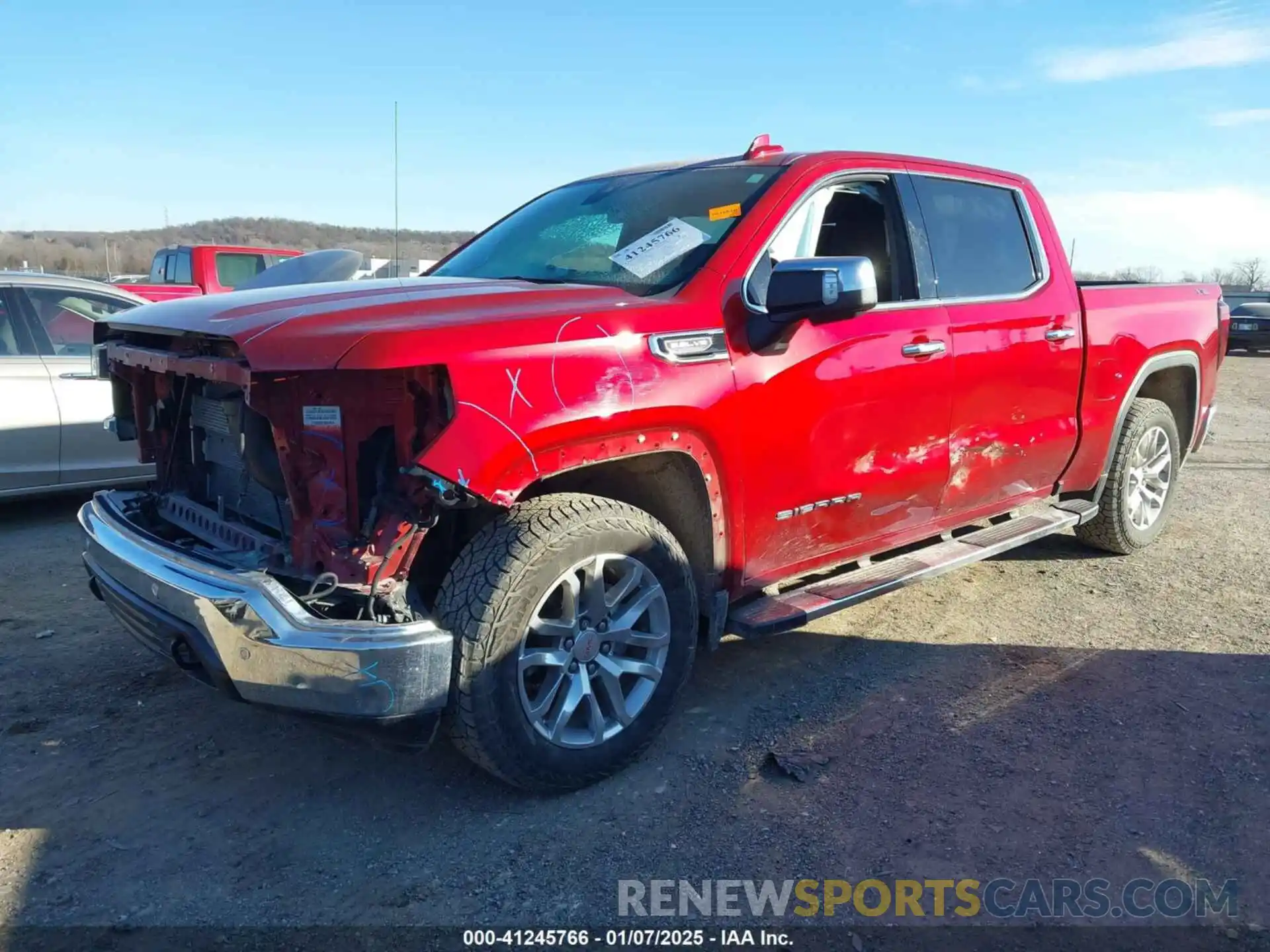 2 Photograph of a damaged car 1GTU9DED5MZ154943 GMC SIERRA 1500 2021