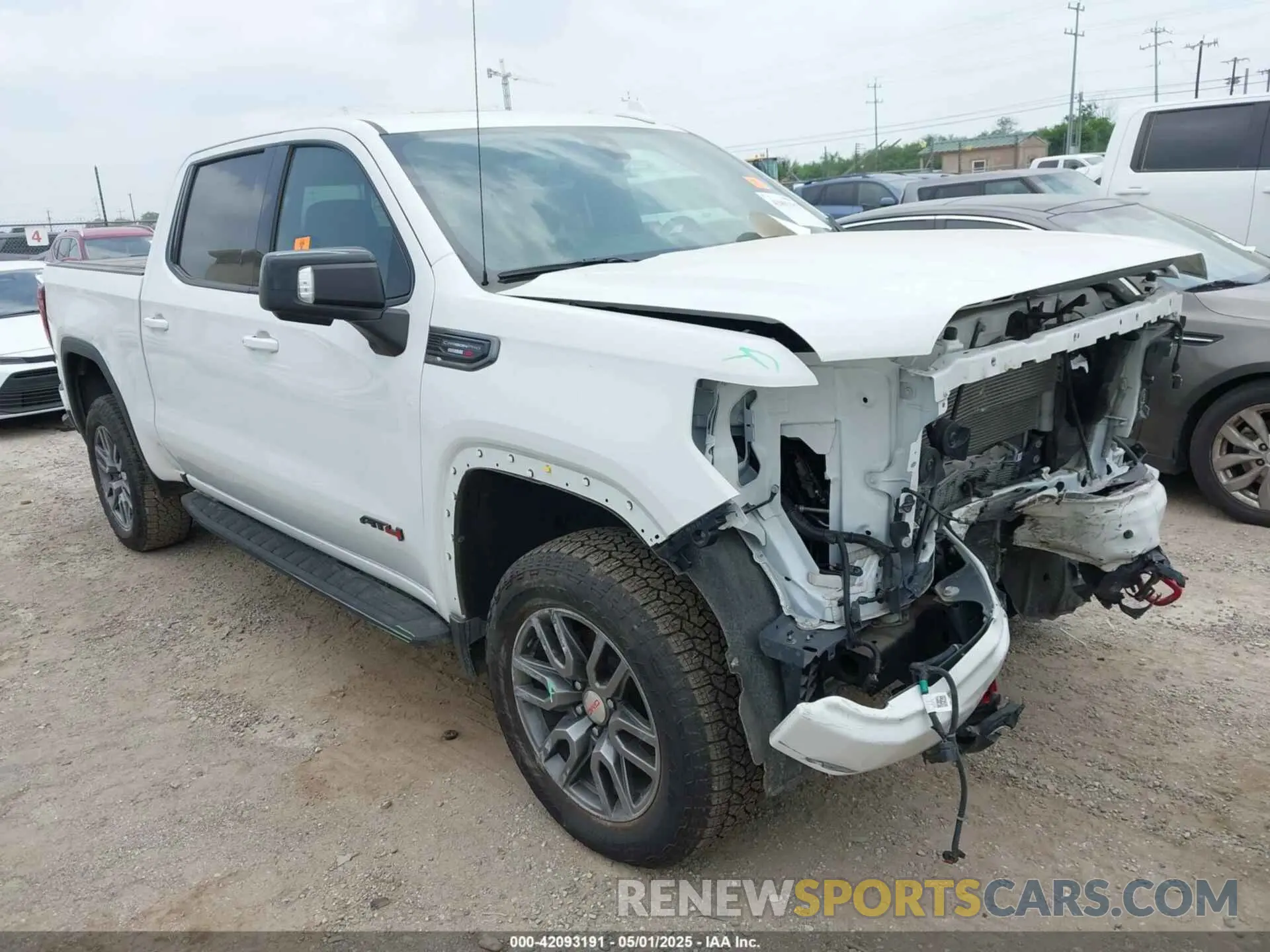 1 Photograph of a damaged car 1GTU9EET3MZ184388 GMC SIERRA 1500 2021