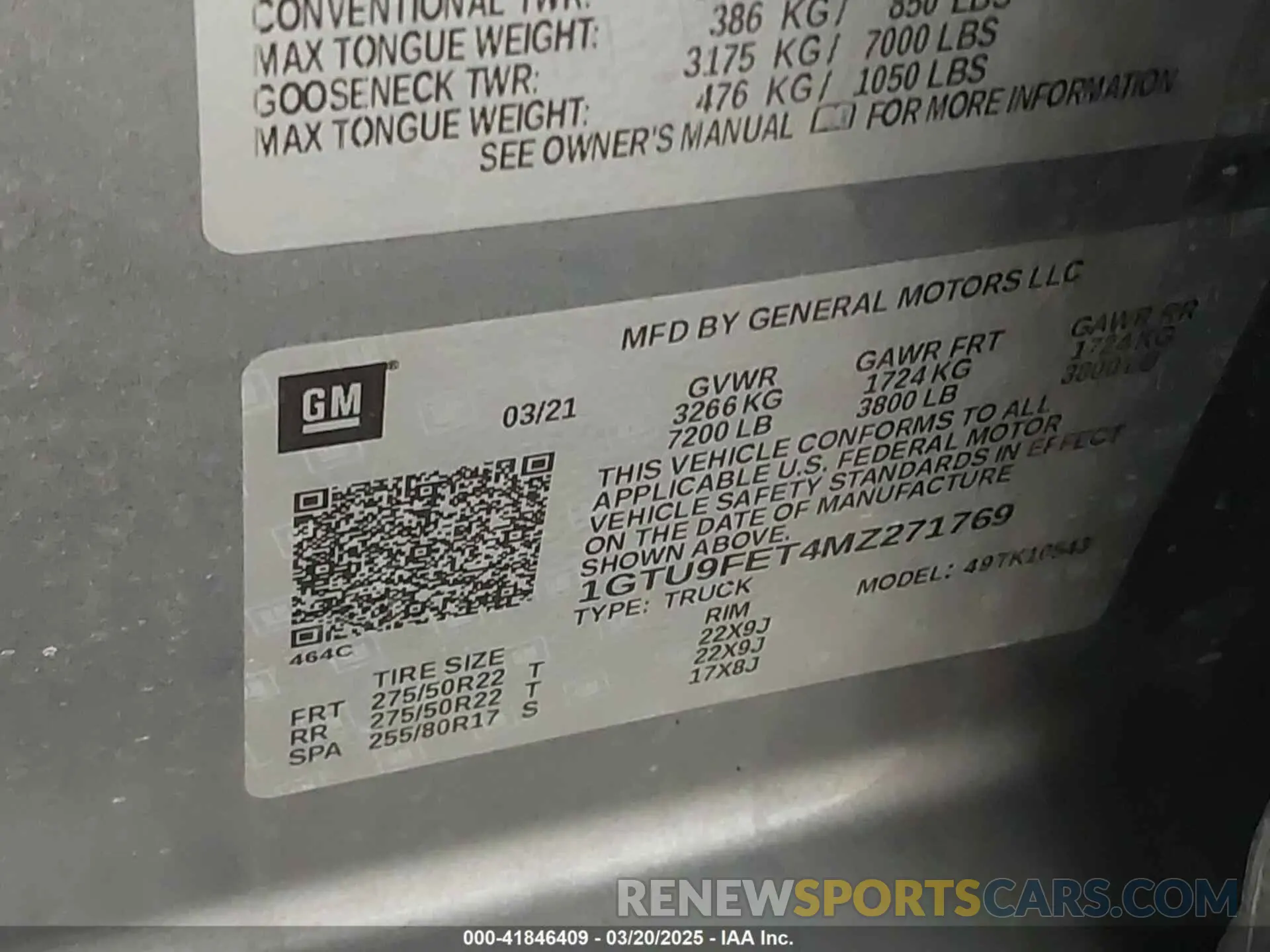 9 Photograph of a damaged car 1GTU9FET4MZ271769 GMC SIERRA 1500 2021