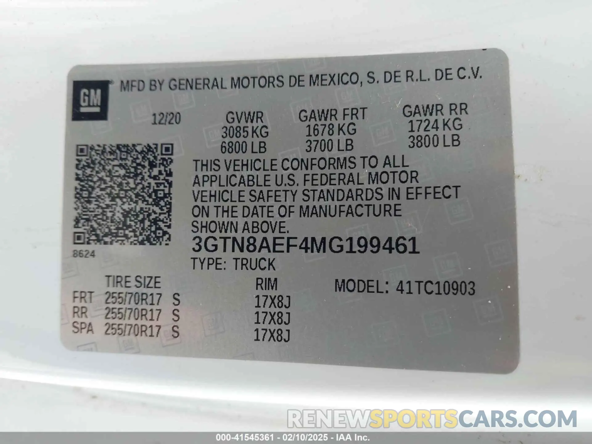 9 Photograph of a damaged car 3GTN8AEF4MG199461 GMC SIERRA 1500 2021