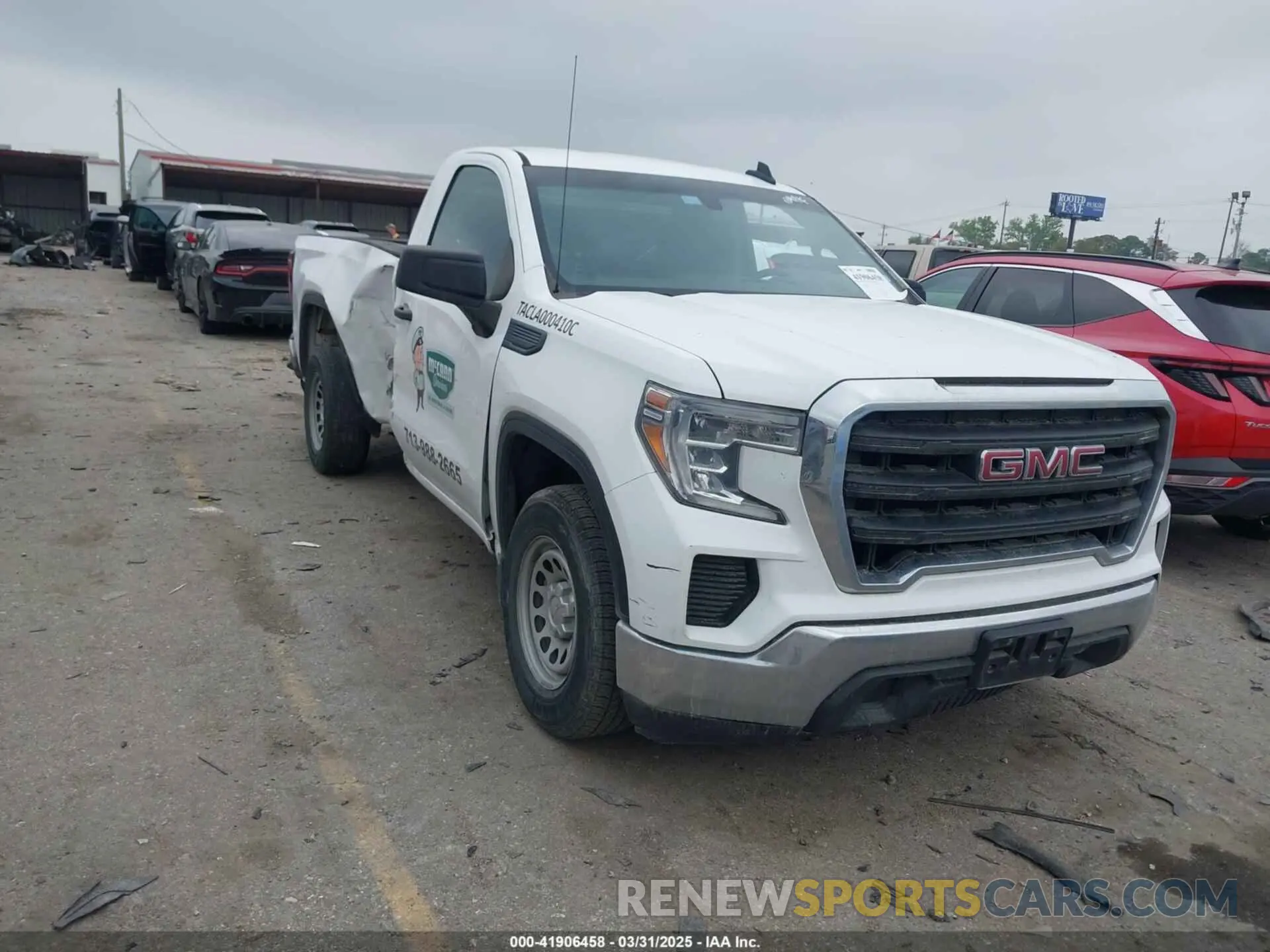 1 Photograph of a damaged car 3GTN8AEH1MG291368 GMC SIERRA 1500 2021