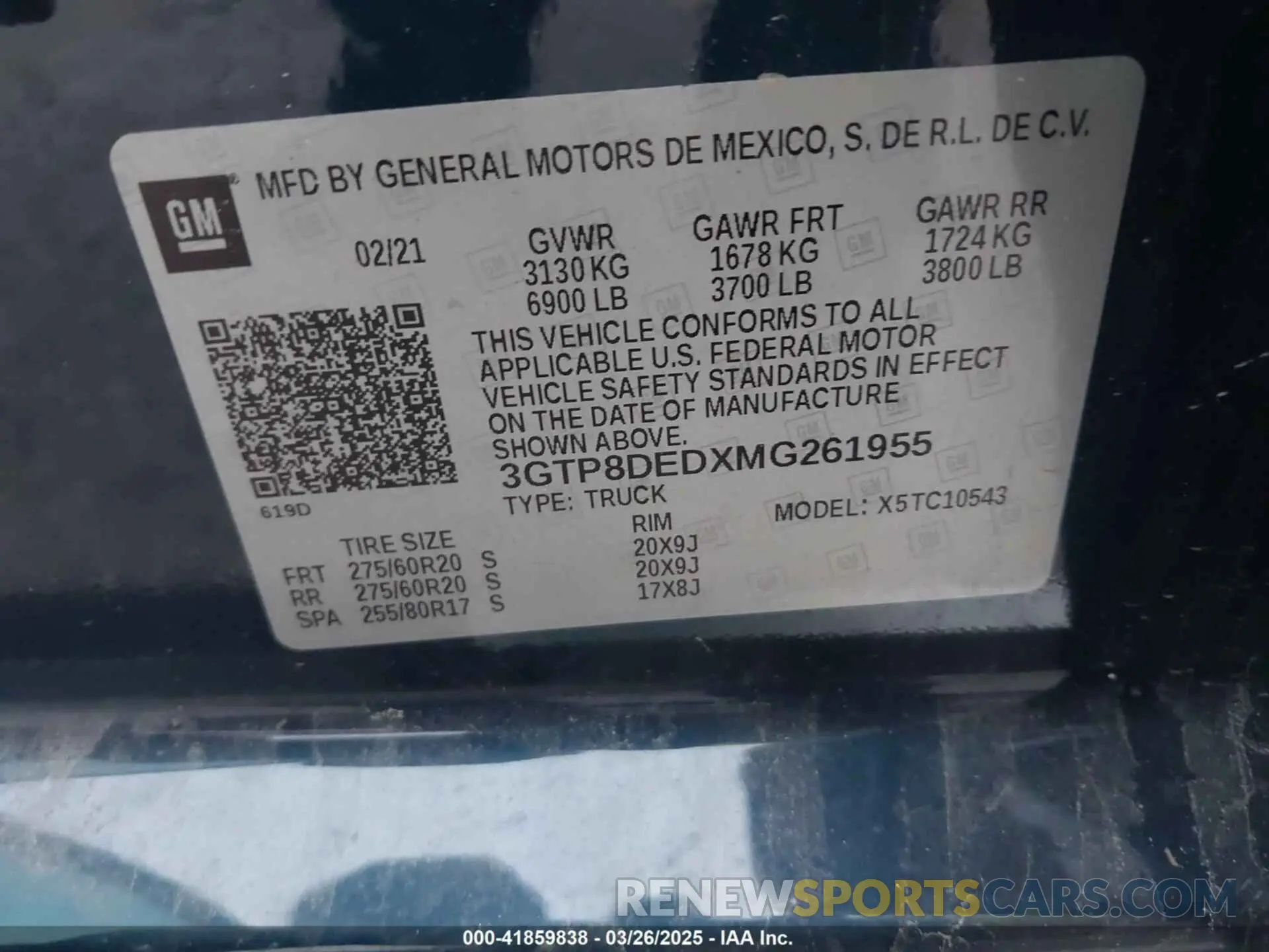 9 Photograph of a damaged car 3GTP8DEDXMG261955 GMC SIERRA 1500 2021