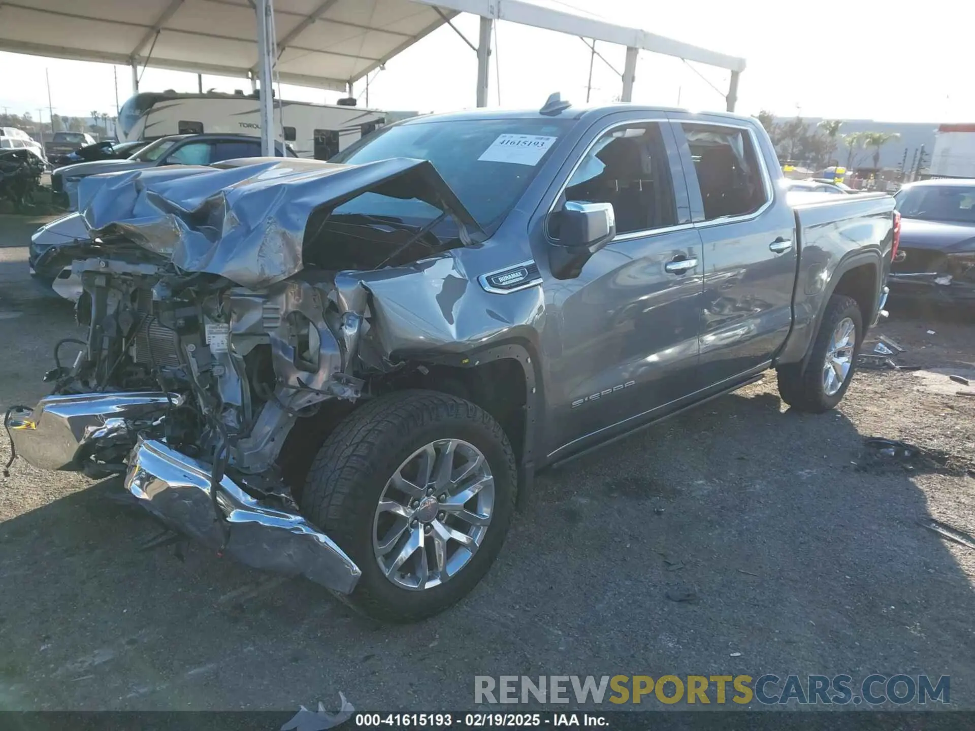 2 Photograph of a damaged car 3GTP8DET1MG382882 GMC SIERRA 1500 2021