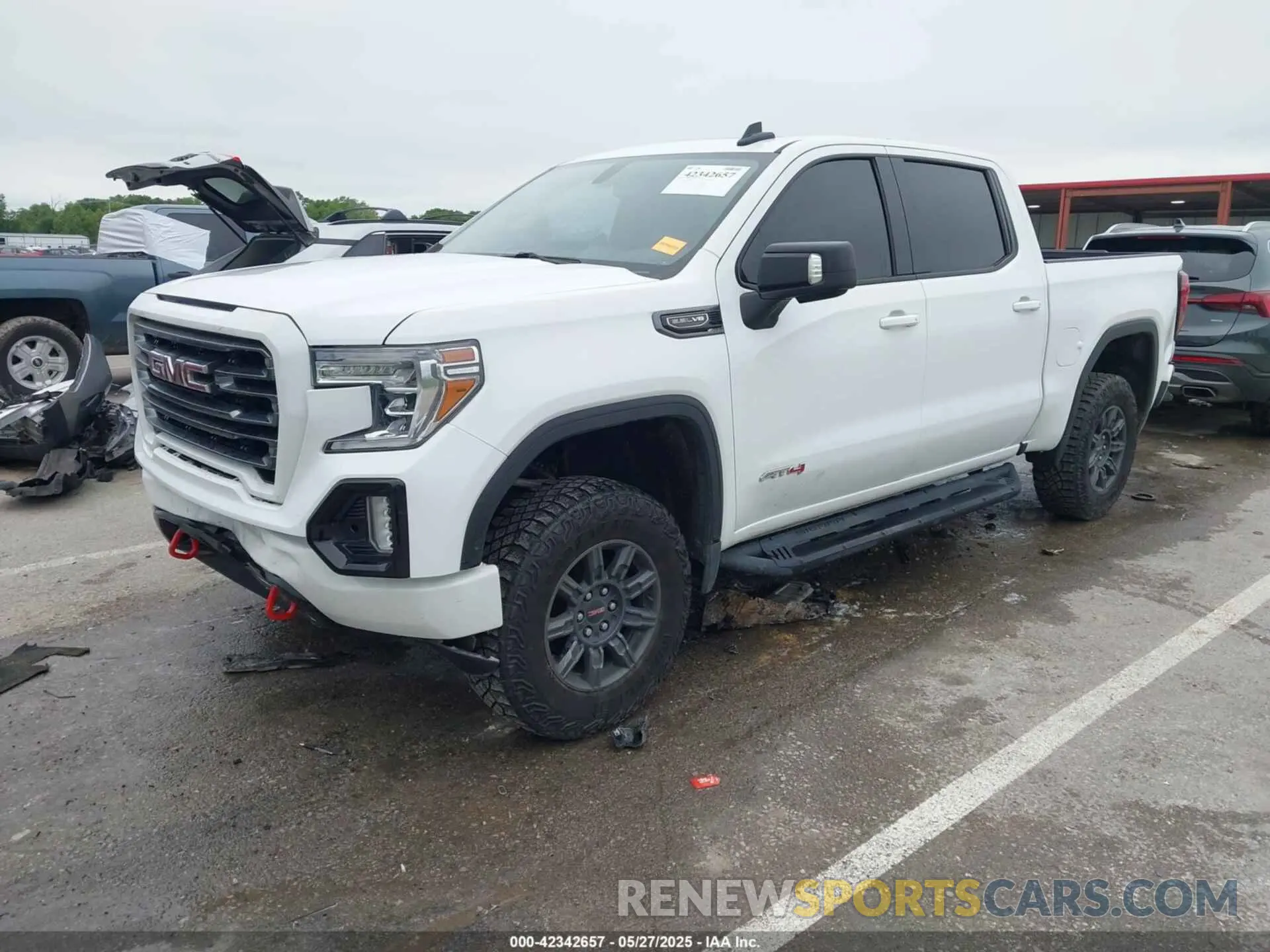 2 Photograph of a damaged car 3GTP9EED4MG390227 GMC SIERRA 1500 2021