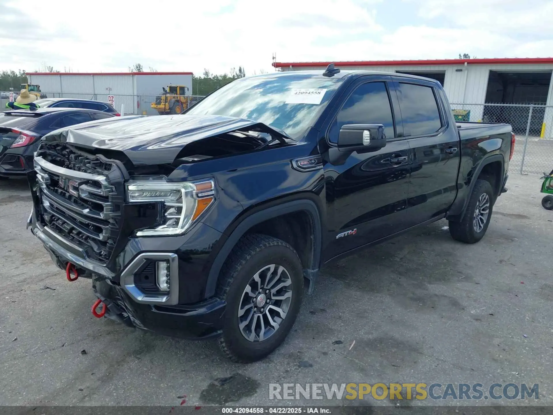 2 Photograph of a damaged car 3GTP9EEL6MG296549 GMC SIERRA 1500 2021