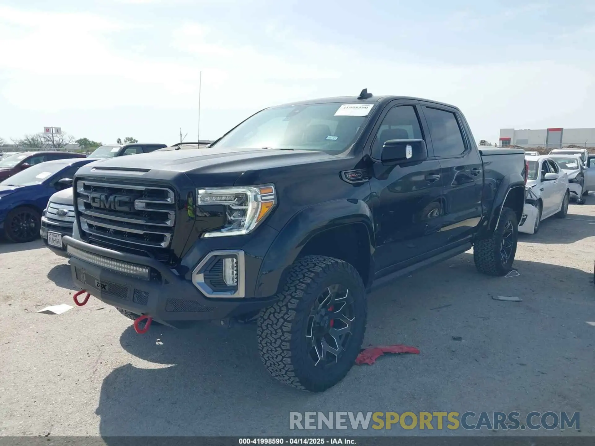 2 Photograph of a damaged car 3GTP9EEL8MG222498 GMC SIERRA 1500 2021