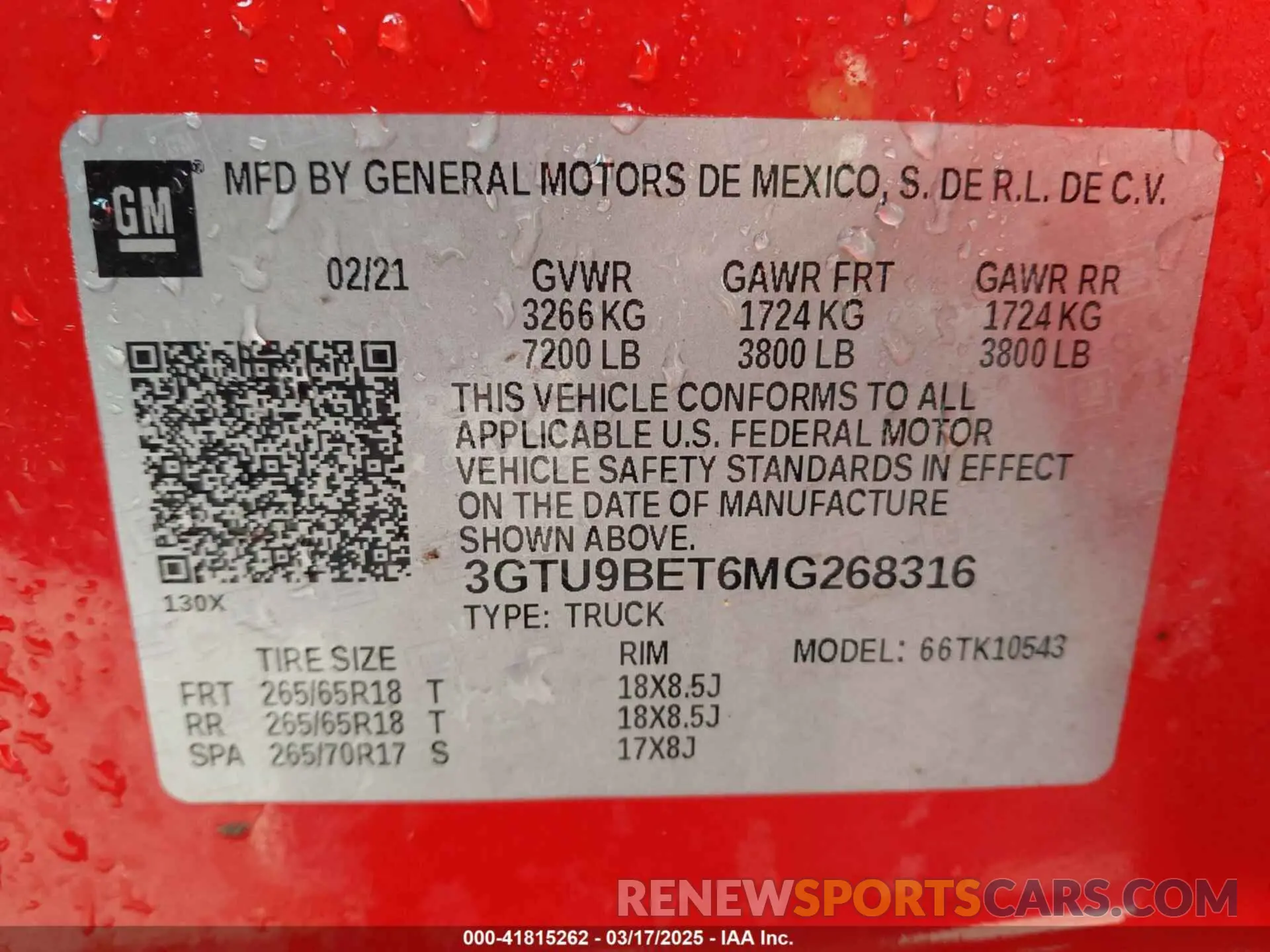9 Photograph of a damaged car 3GTU9BET6MG268316 GMC SIERRA 1500 2021