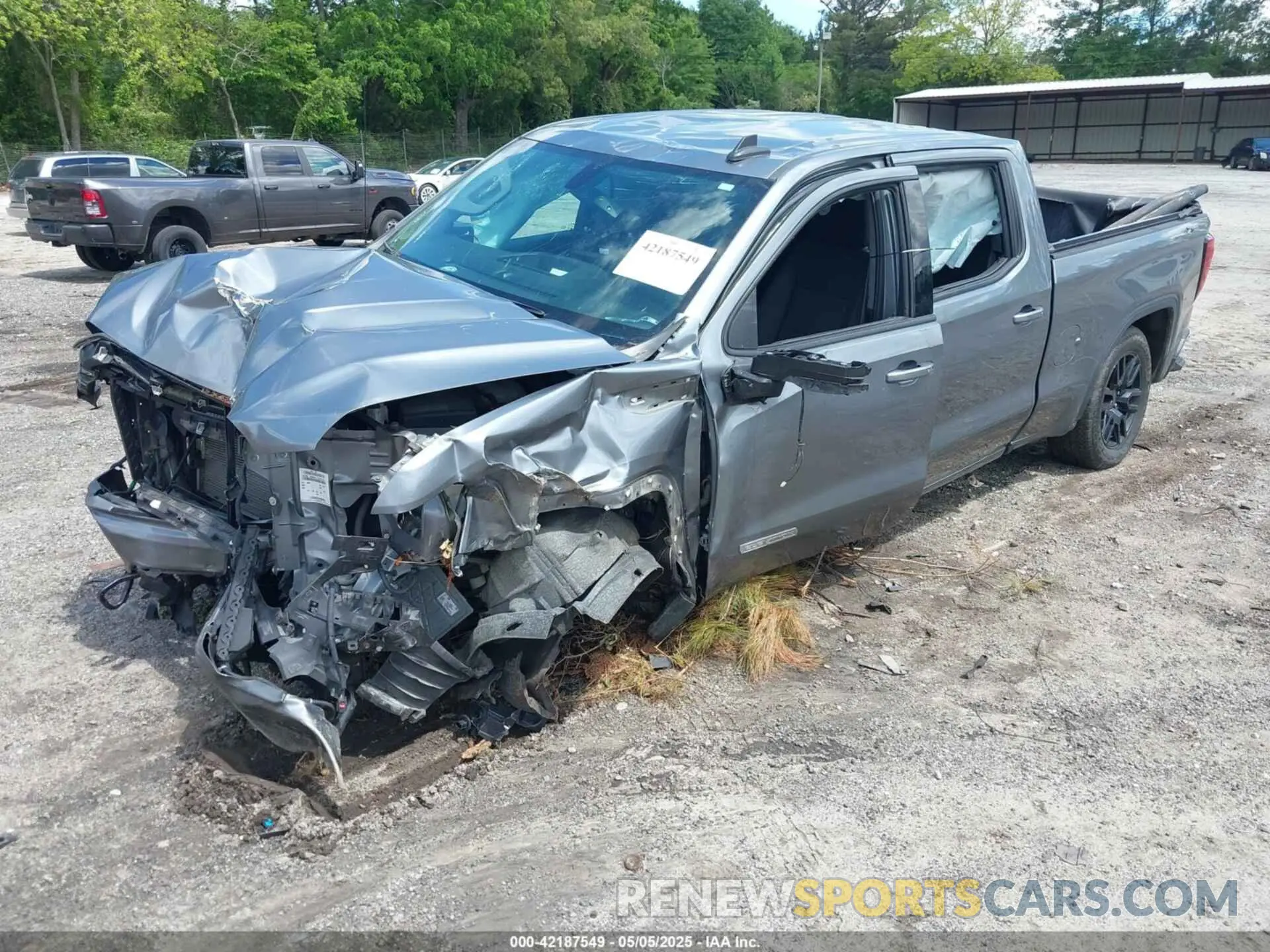 2 Photograph of a damaged car 3GTU9CED0MG148543 GMC SIERRA 1500 2021