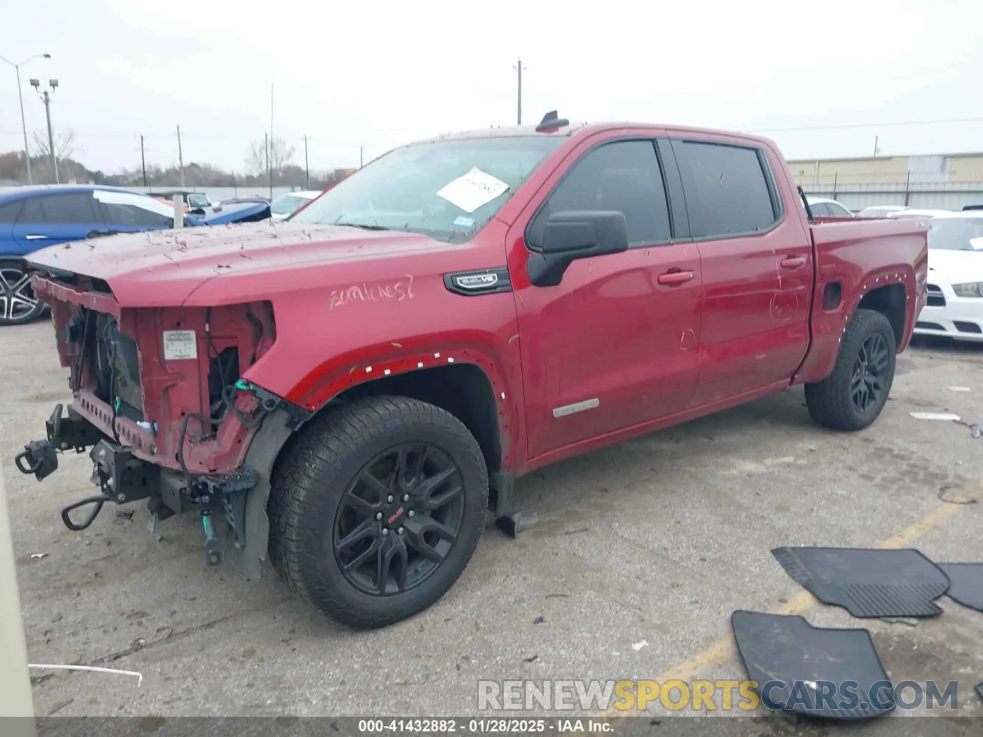2 Photograph of a damaged car 3GTU9CED2MG198988 GMC SIERRA 1500 2021