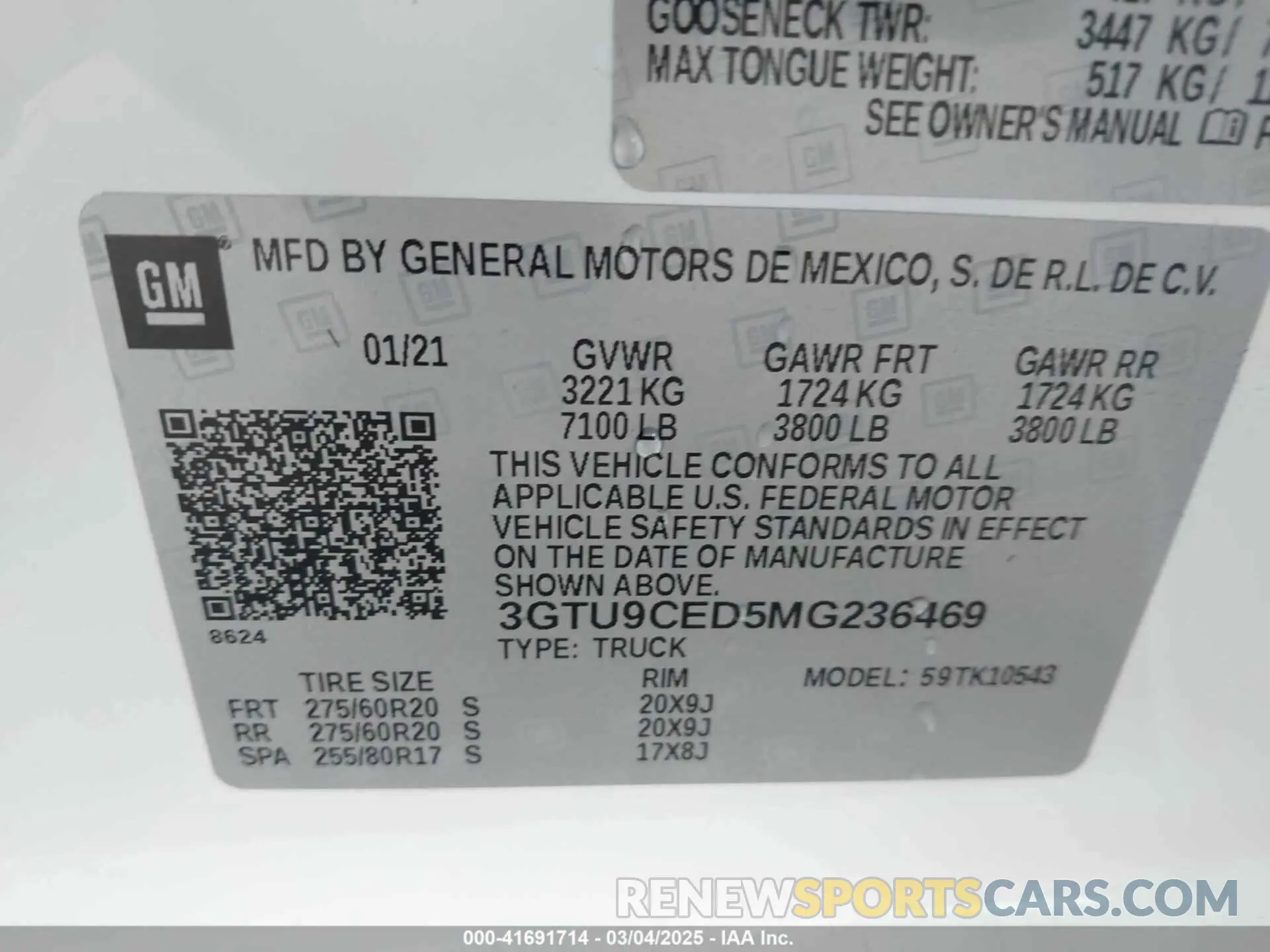 9 Photograph of a damaged car 3GTU9CED5MG236469 GMC SIERRA 1500 2021