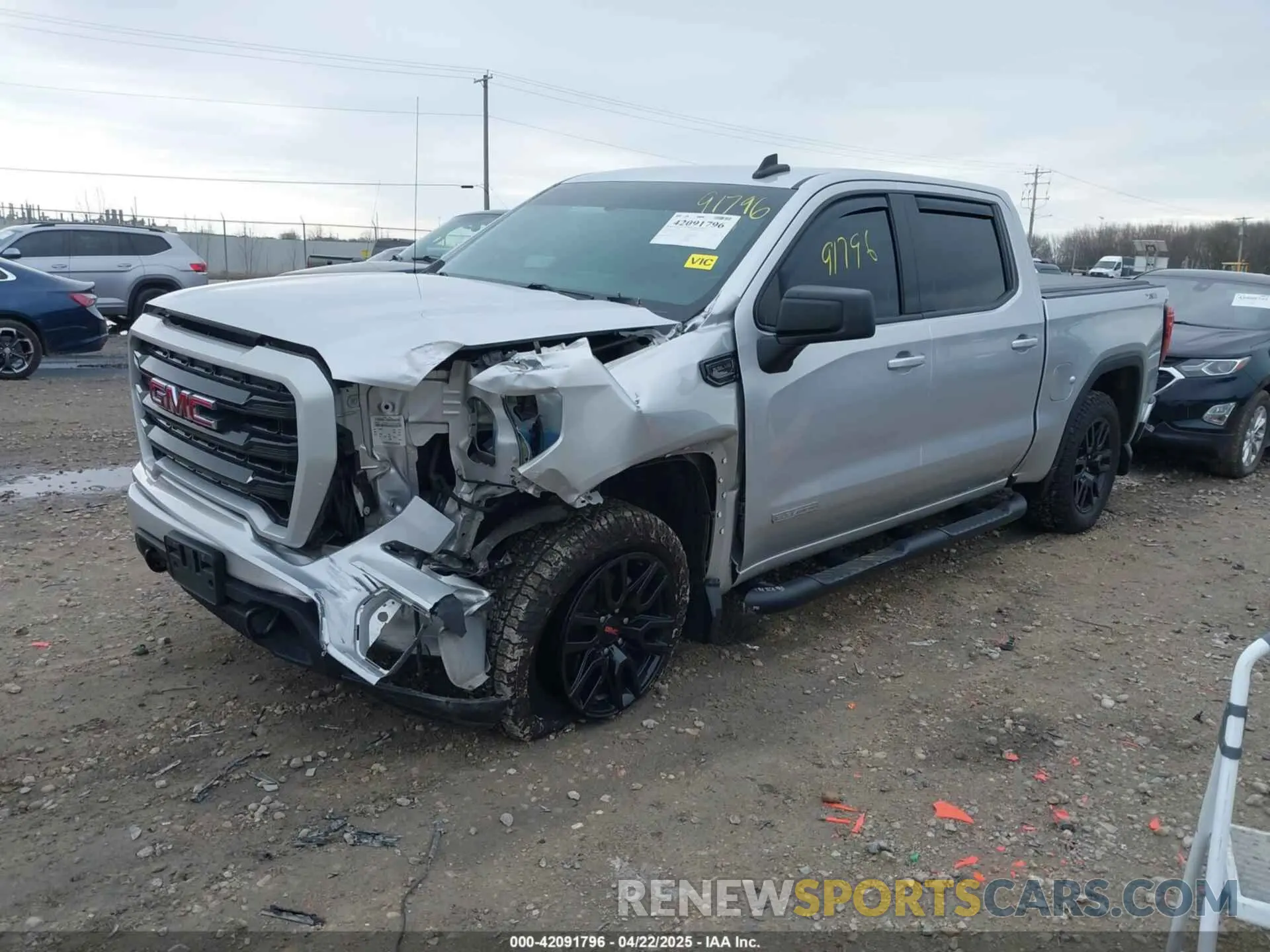 2 Photograph of a damaged car 3GTU9CED7MG229264 GMC SIERRA 1500 2021