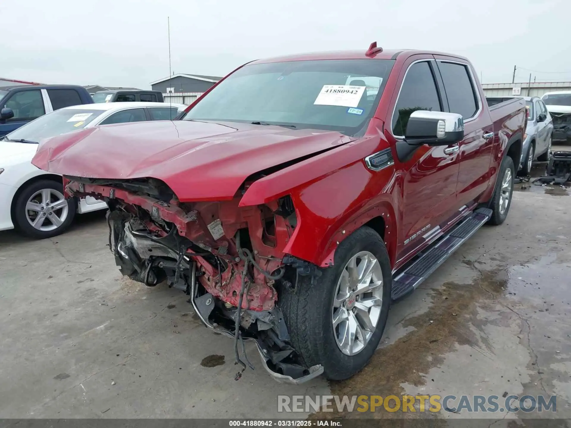 2 Photograph of a damaged car 3GTU9DED2MG153183 GMC SIERRA 1500 2021