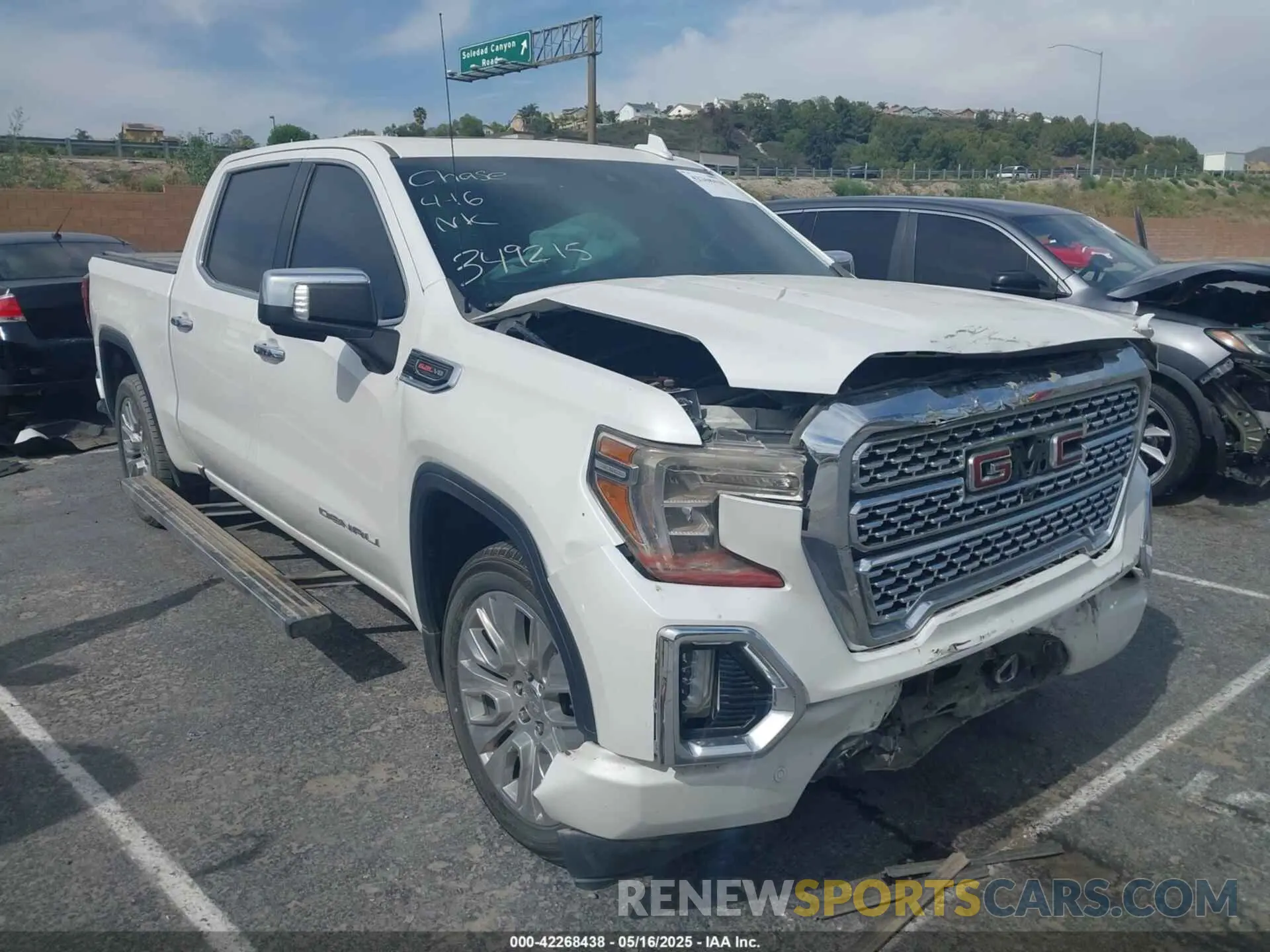 1 Photograph of a damaged car 3GTU9FEL1MG349215 GMC SIERRA 1500 2021
