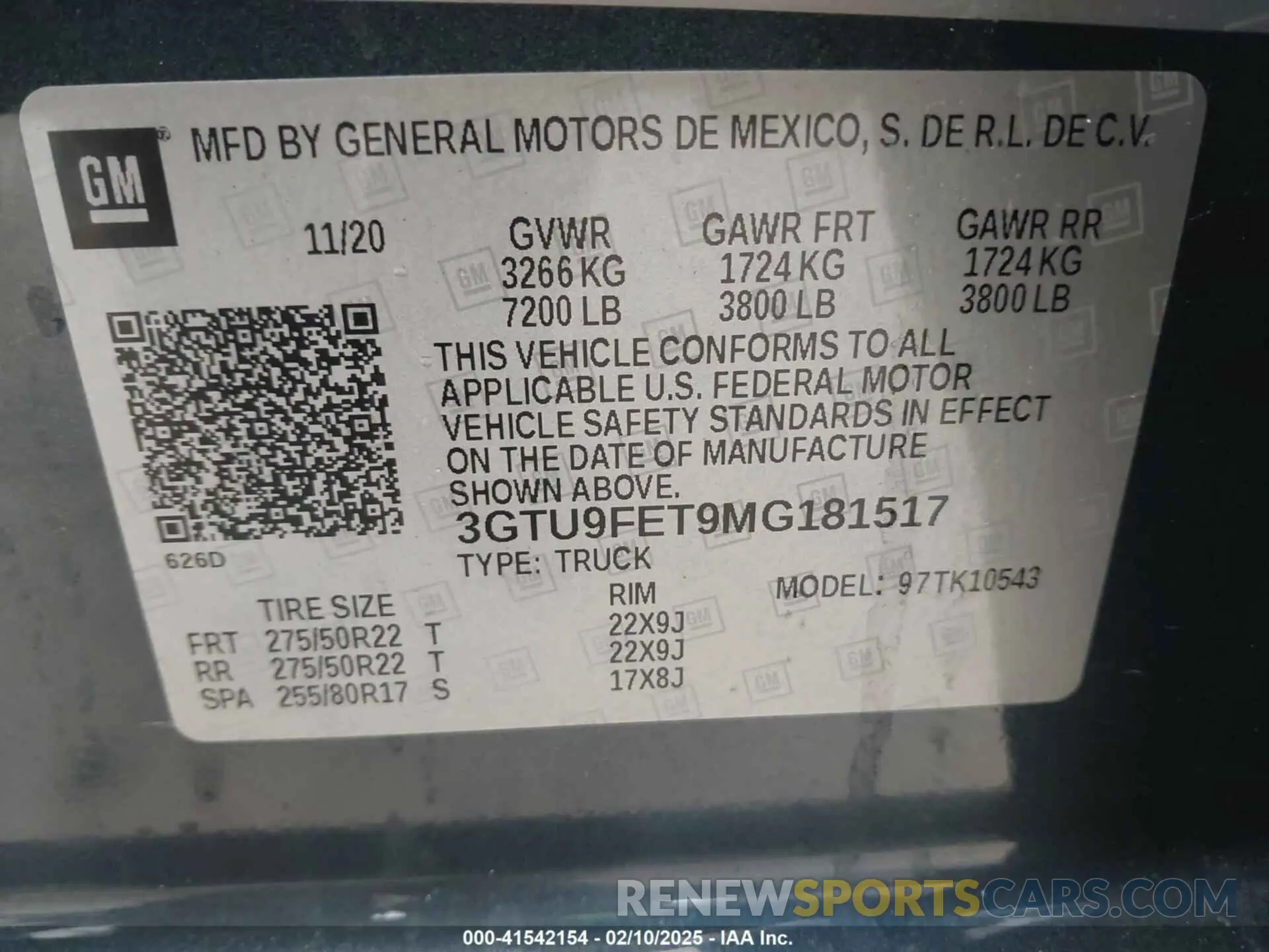 9 Photograph of a damaged car 3GTU9FET9MG181517 GMC SIERRA 1500 2021