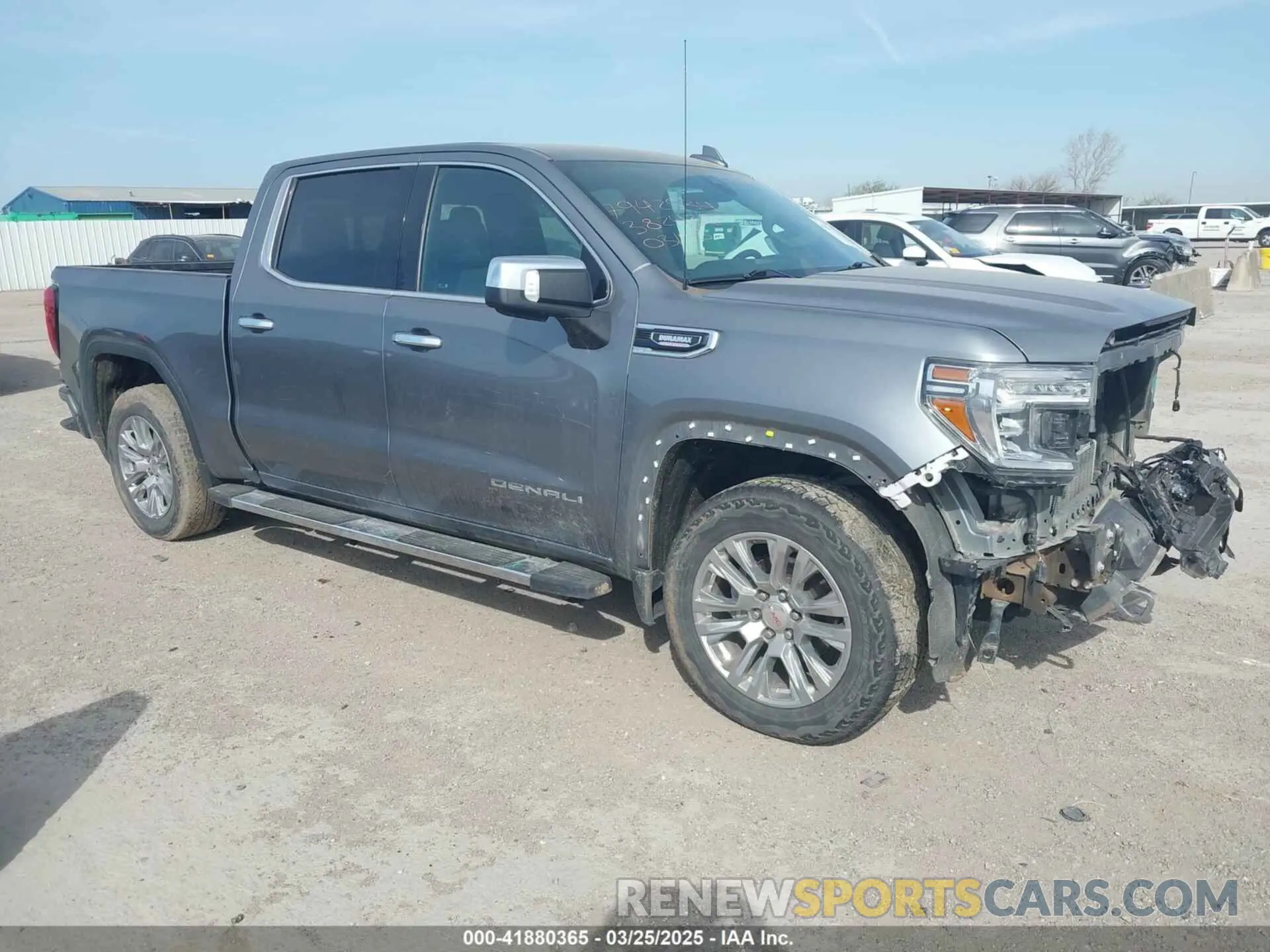 1 Photograph of a damaged car 3GTU9FETXMG382438 GMC SIERRA 1500 2021