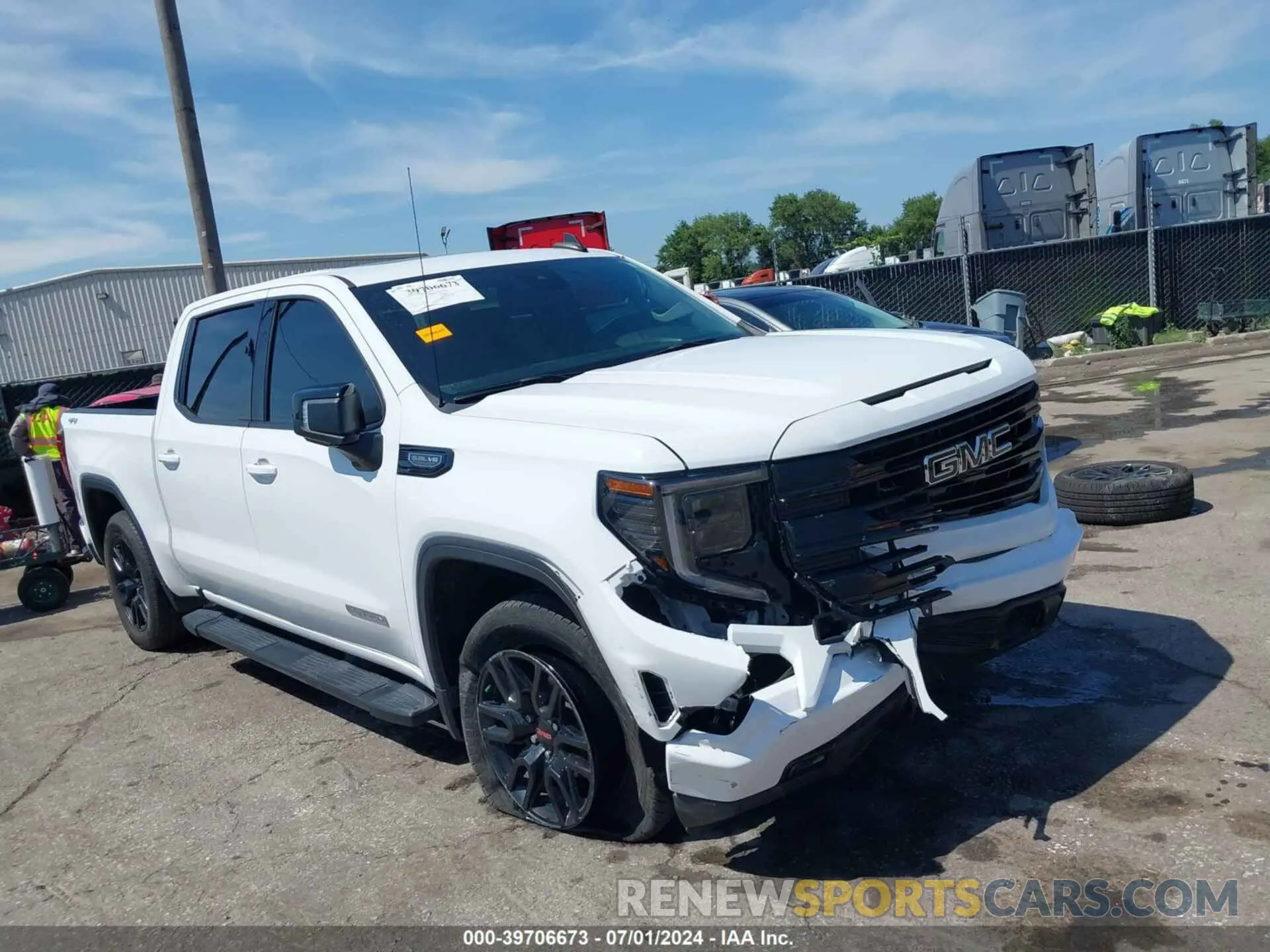 1 Photograph of a damaged car 1GTUUCED6NZ530401 GMC SIERRA 1500 2022