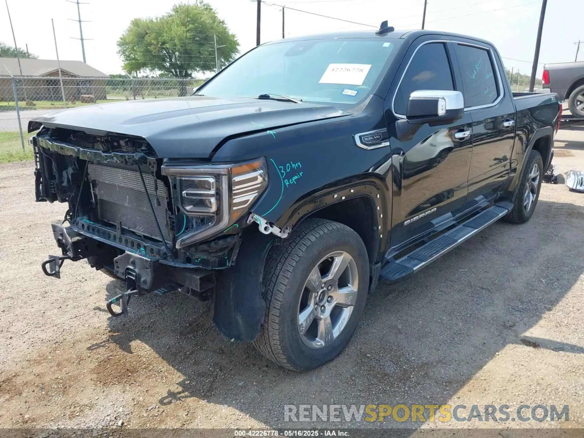2 Photograph of a damaged car 1GTUUDED1NZ646000 GMC SIERRA 1500 2022
