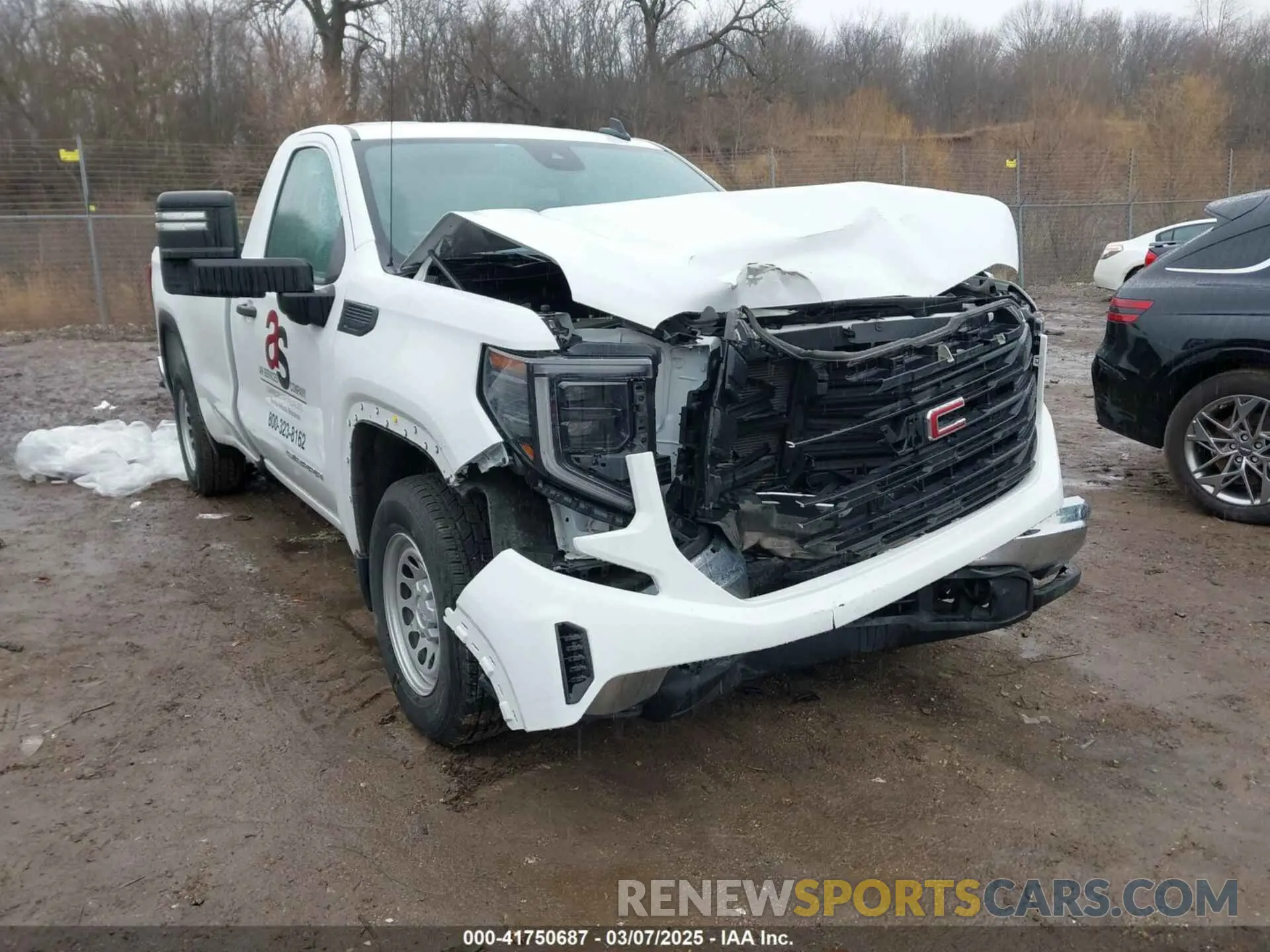 1 Photograph of a damaged car 3GTNHAEK2NG604974 GMC SIERRA 1500 2022