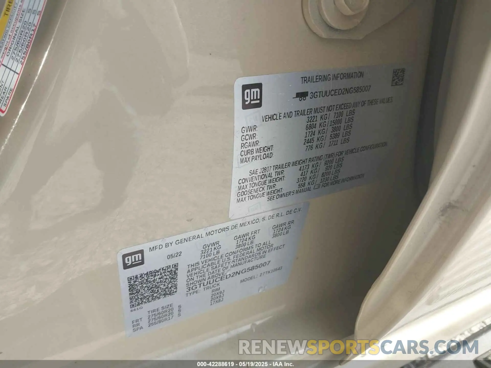 9 Photograph of a damaged car 3GTUUCED2NG585007 GMC SIERRA 1500 2022