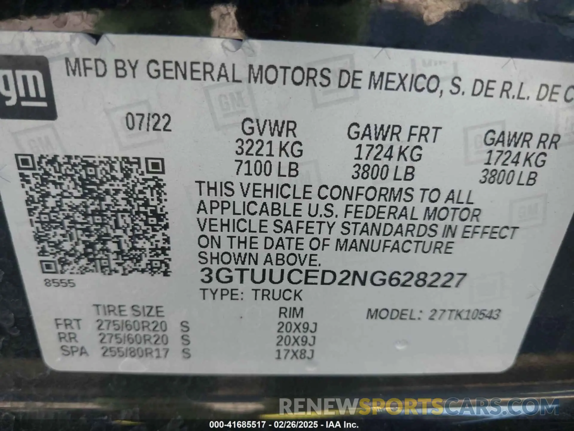 9 Photograph of a damaged car 3GTUUCED2NG628227 GMC SIERRA 1500 2022