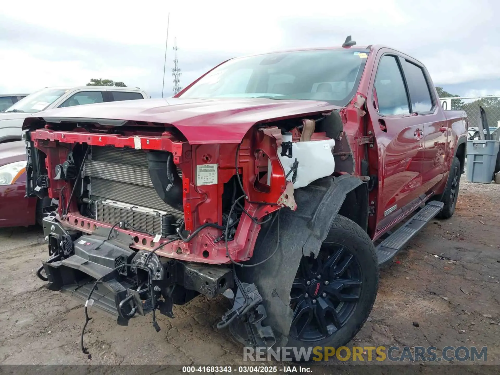 6 Photograph of a damaged car 3GTUUCETXNG547564 GMC SIERRA 1500 2022