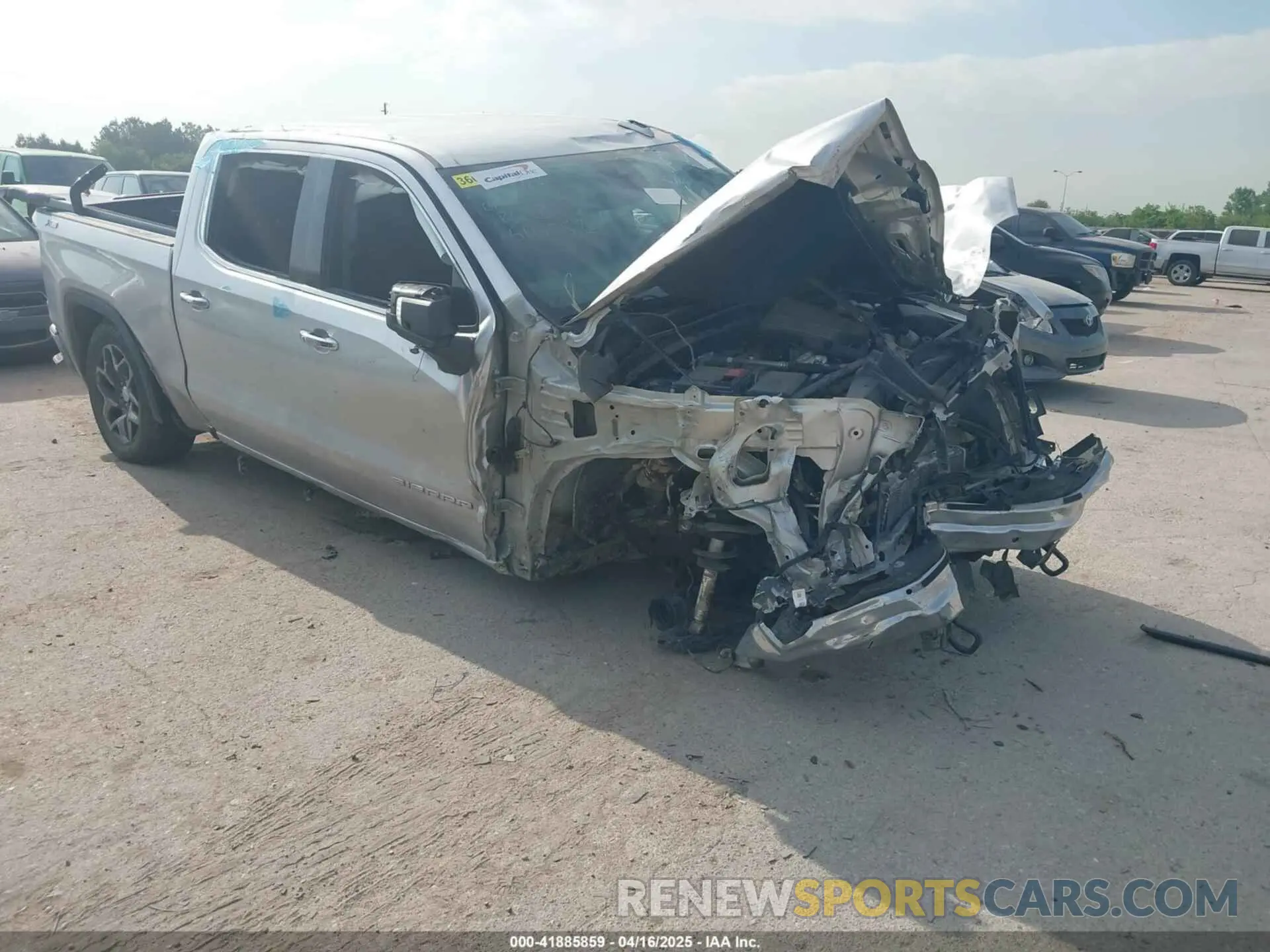 6 Photograph of a damaged car 3GTUUDET3NG616052 GMC SIERRA 1500 2022