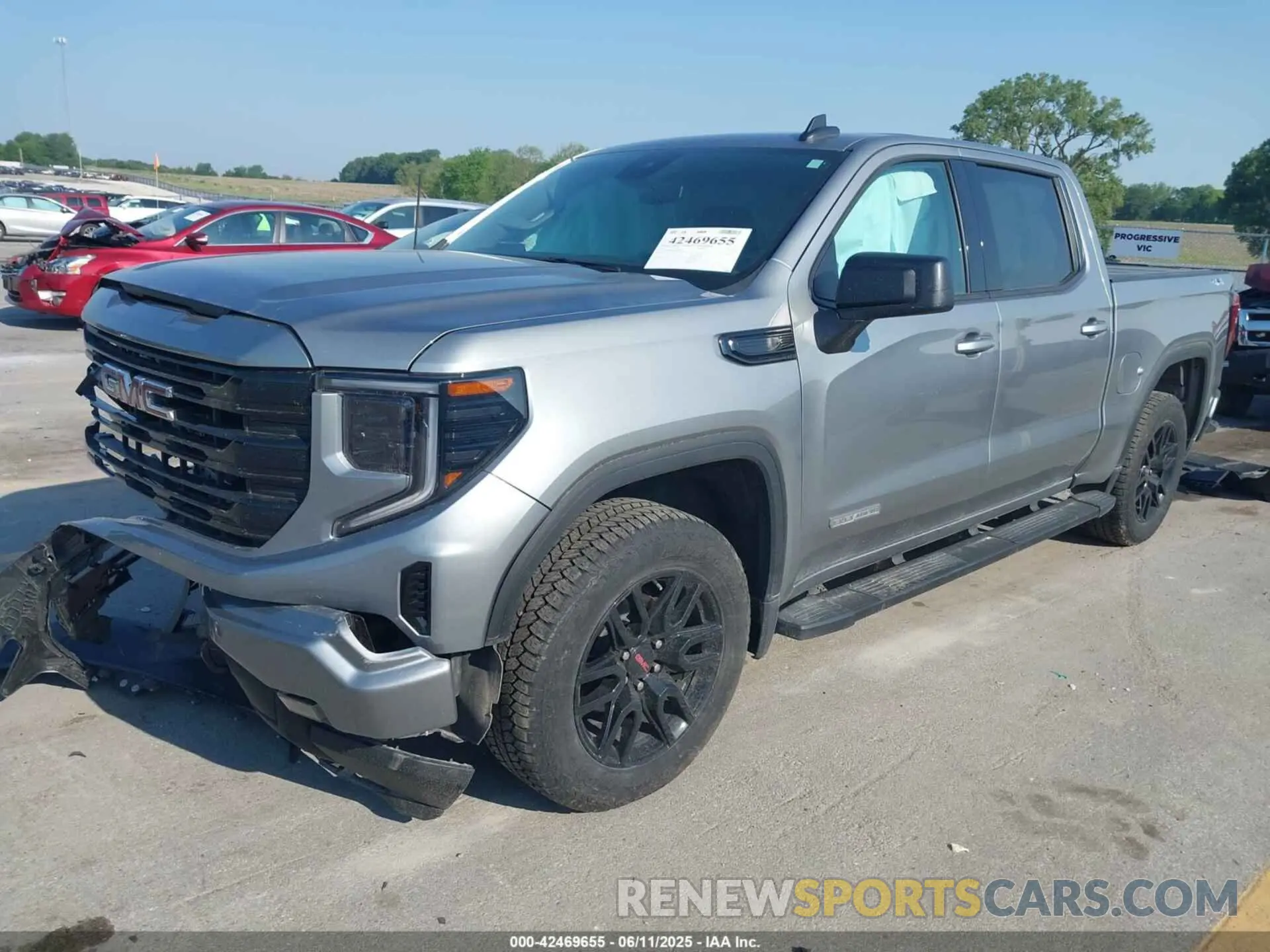 2 Photograph of a damaged car 3GTPUCEK5PG299070 GMC SIERRA 1500 2023