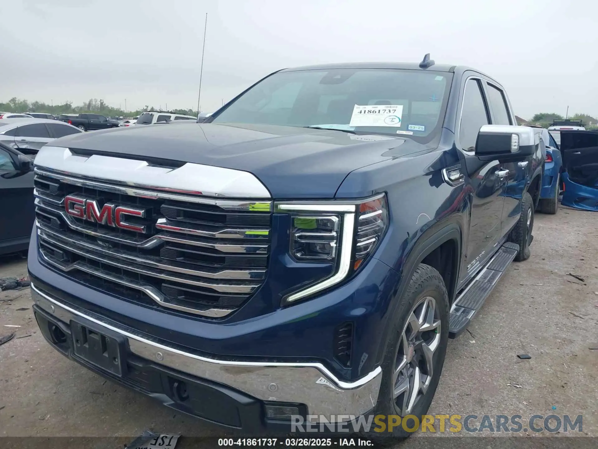 2 Photograph of a damaged car 3GTUUDED2PG232078 GMC SIERRA 1500 2023