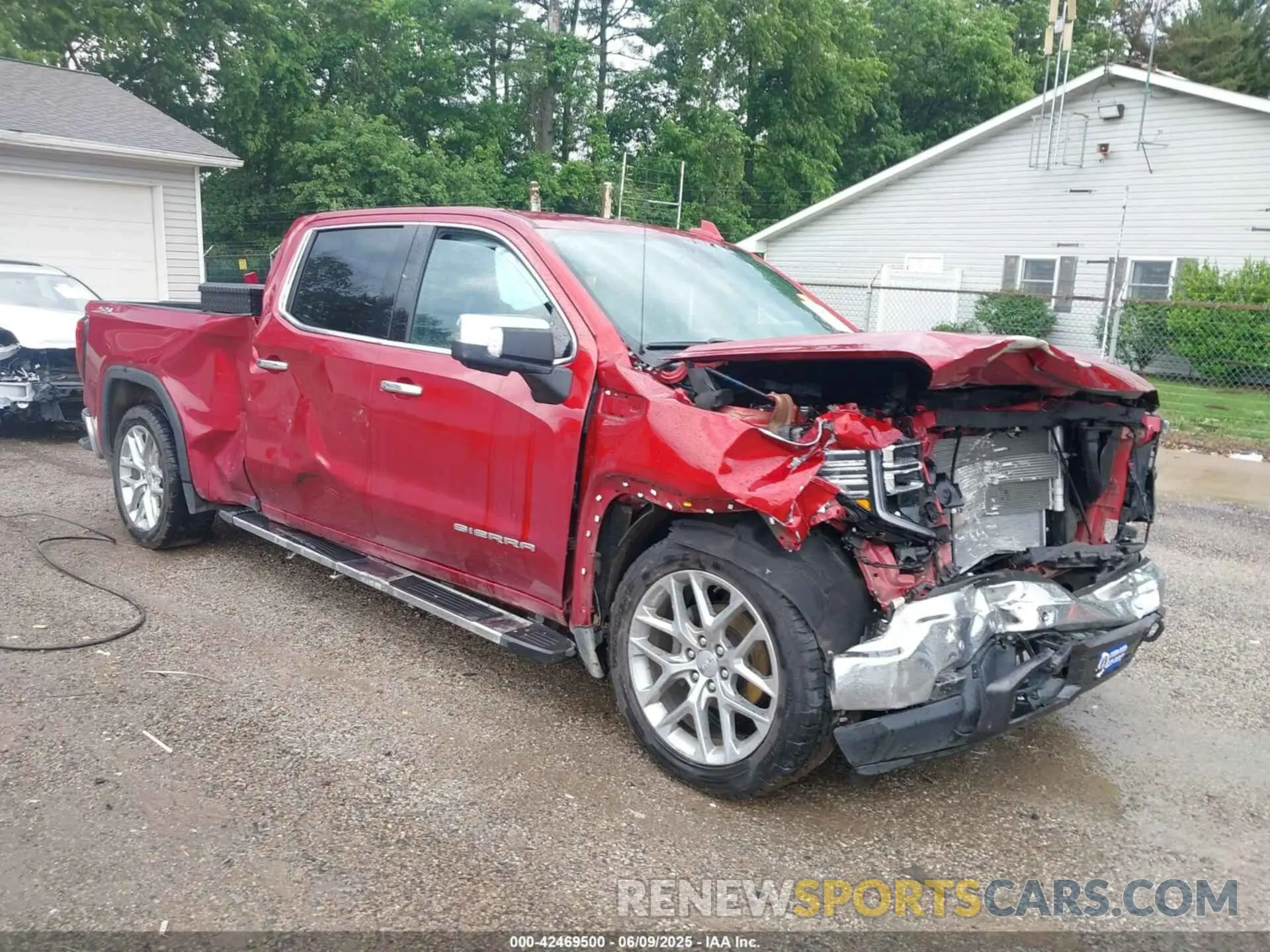1 Photograph of a damaged car 3GTUUDEL3PG184372 GMC SIERRA 1500 2023
