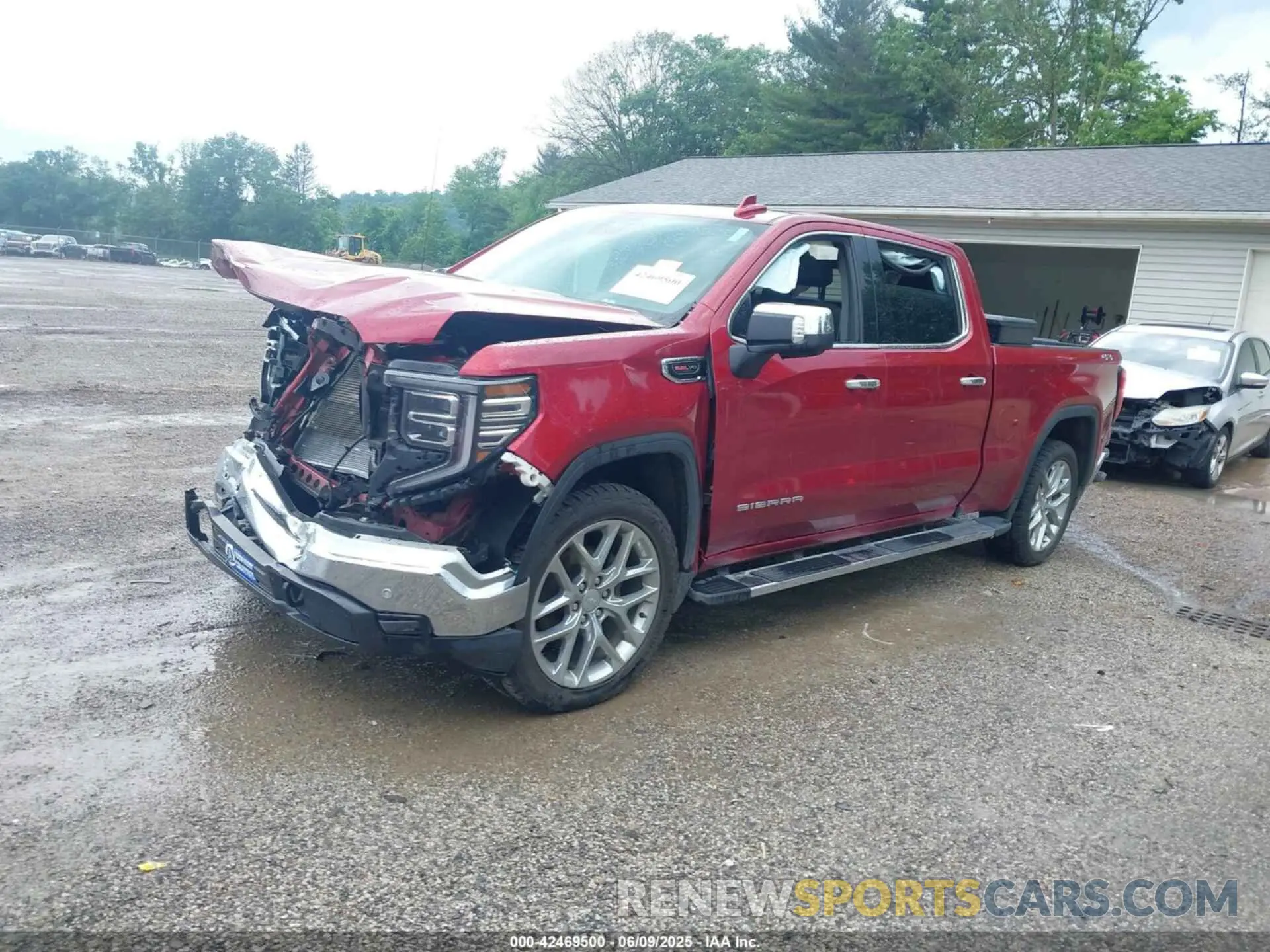 2 Photograph of a damaged car 3GTUUDEL3PG184372 GMC SIERRA 1500 2023