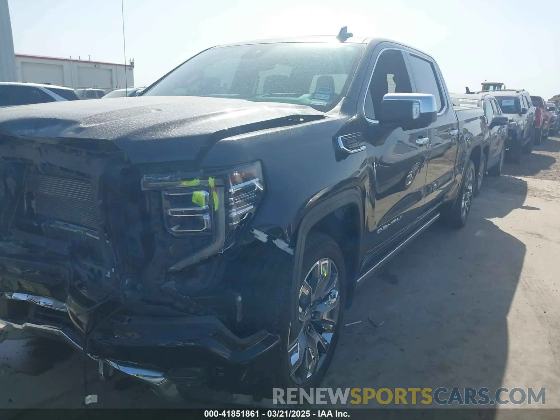 2 Photograph of a damaged car 3GTUUGE81PG196310 GMC SIERRA 1500 2023