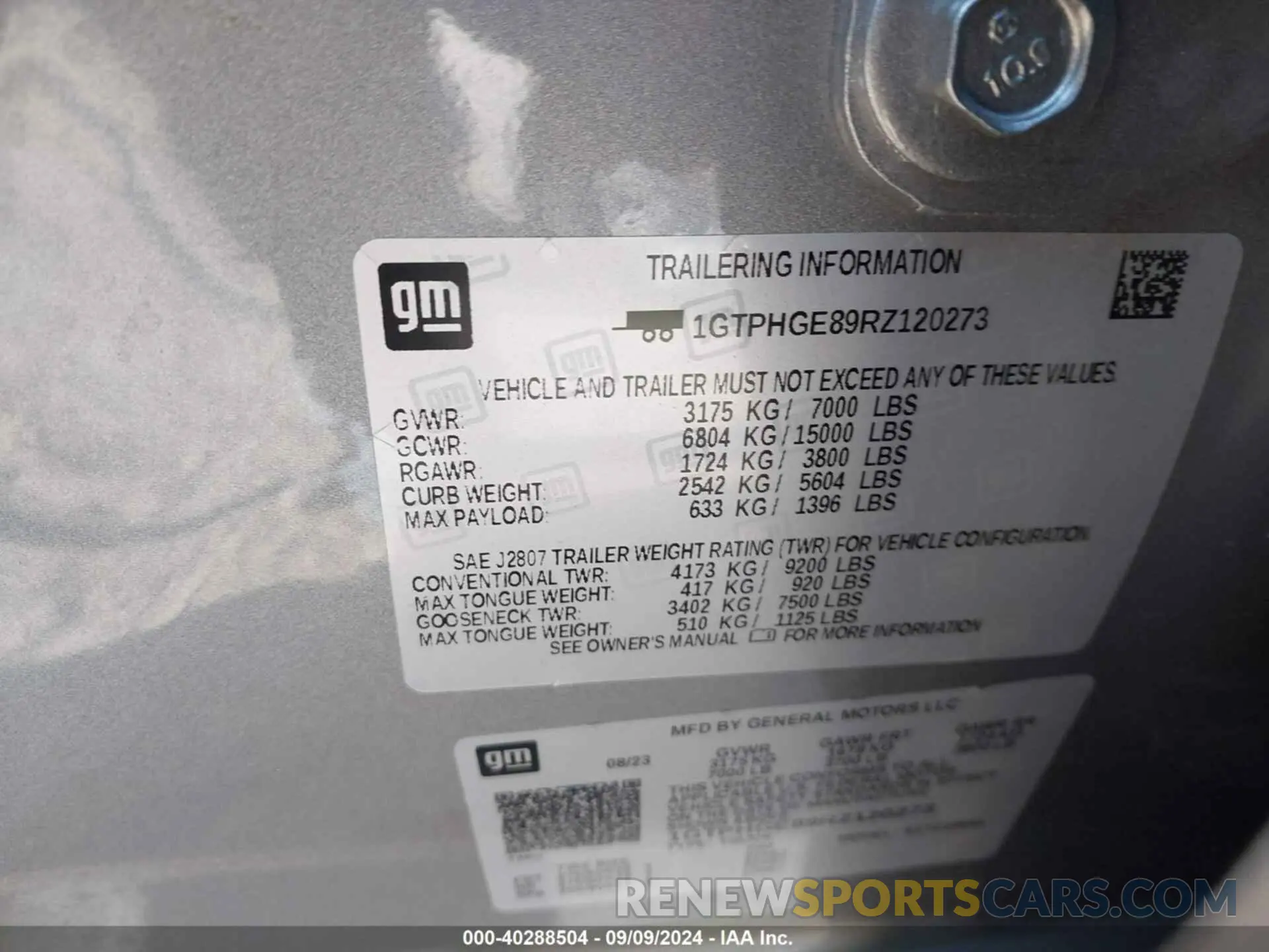 9 Photograph of a damaged car 1GTPHGE89RZ120273 GMC SIERRA 1500 2024
