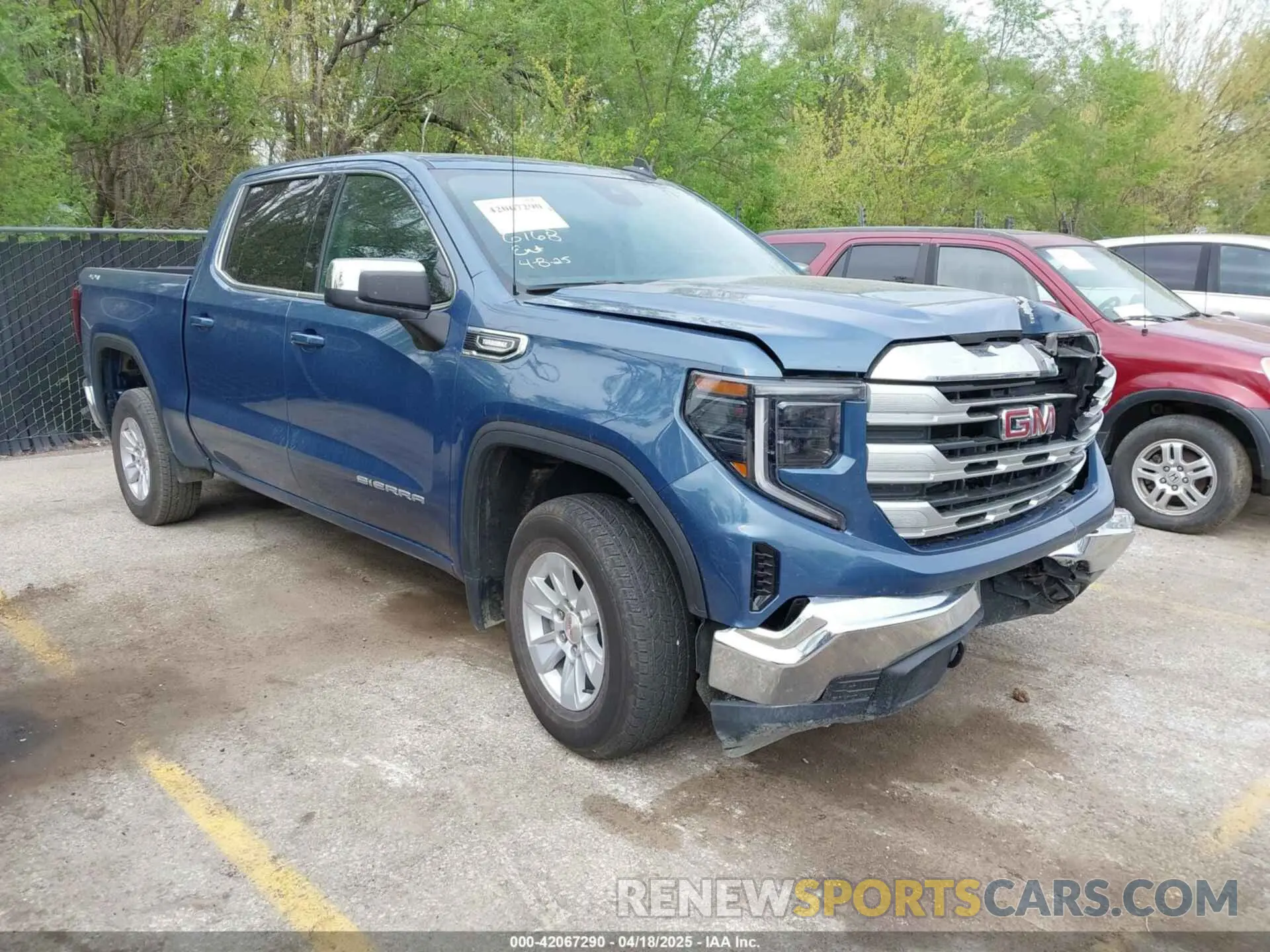 1 Photograph of a damaged car 1GTPUBEK6RZ361122 GMC SIERRA 1500 2024