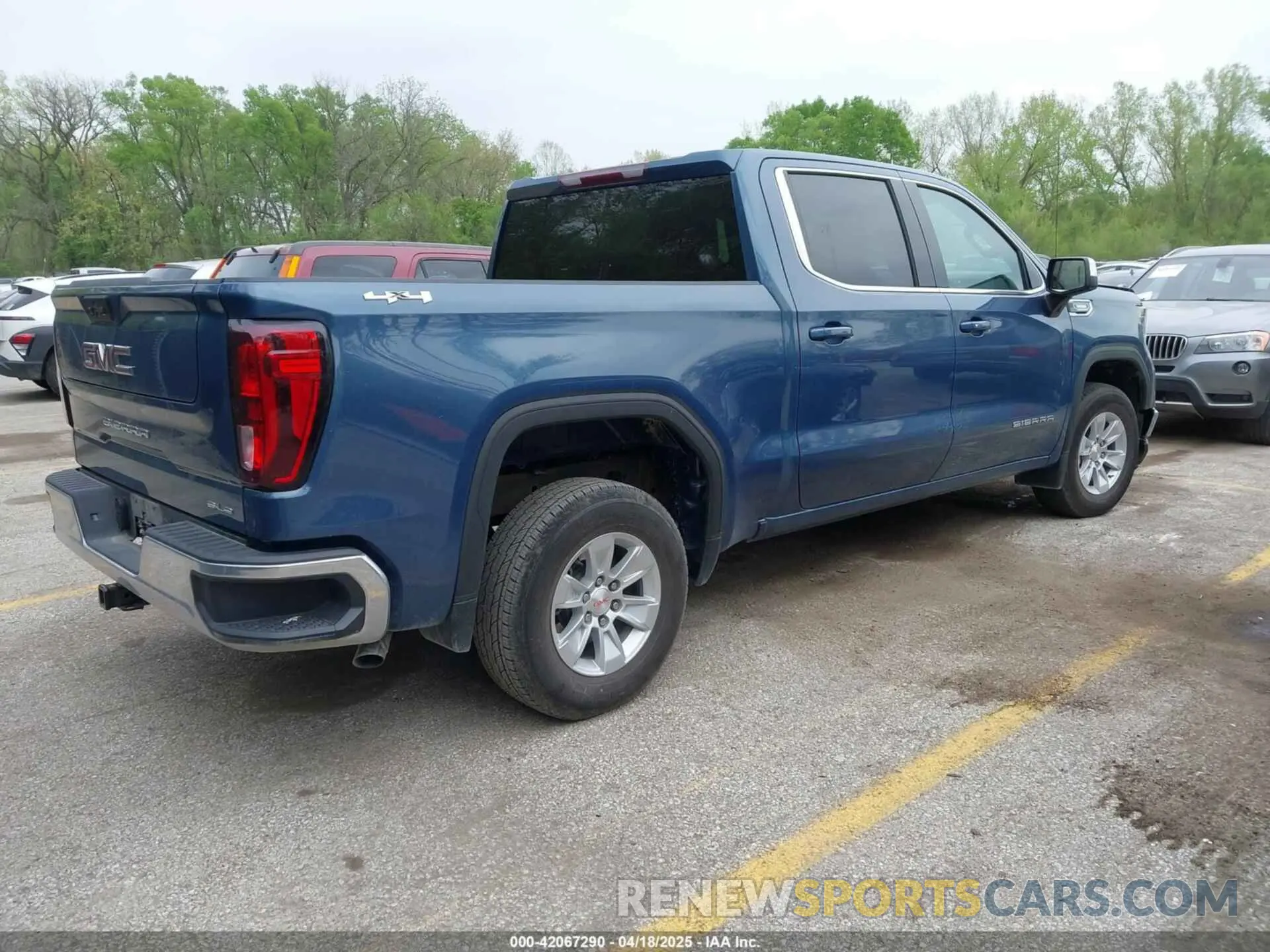 4 Photograph of a damaged car 1GTPUBEK6RZ361122 GMC SIERRA 1500 2024