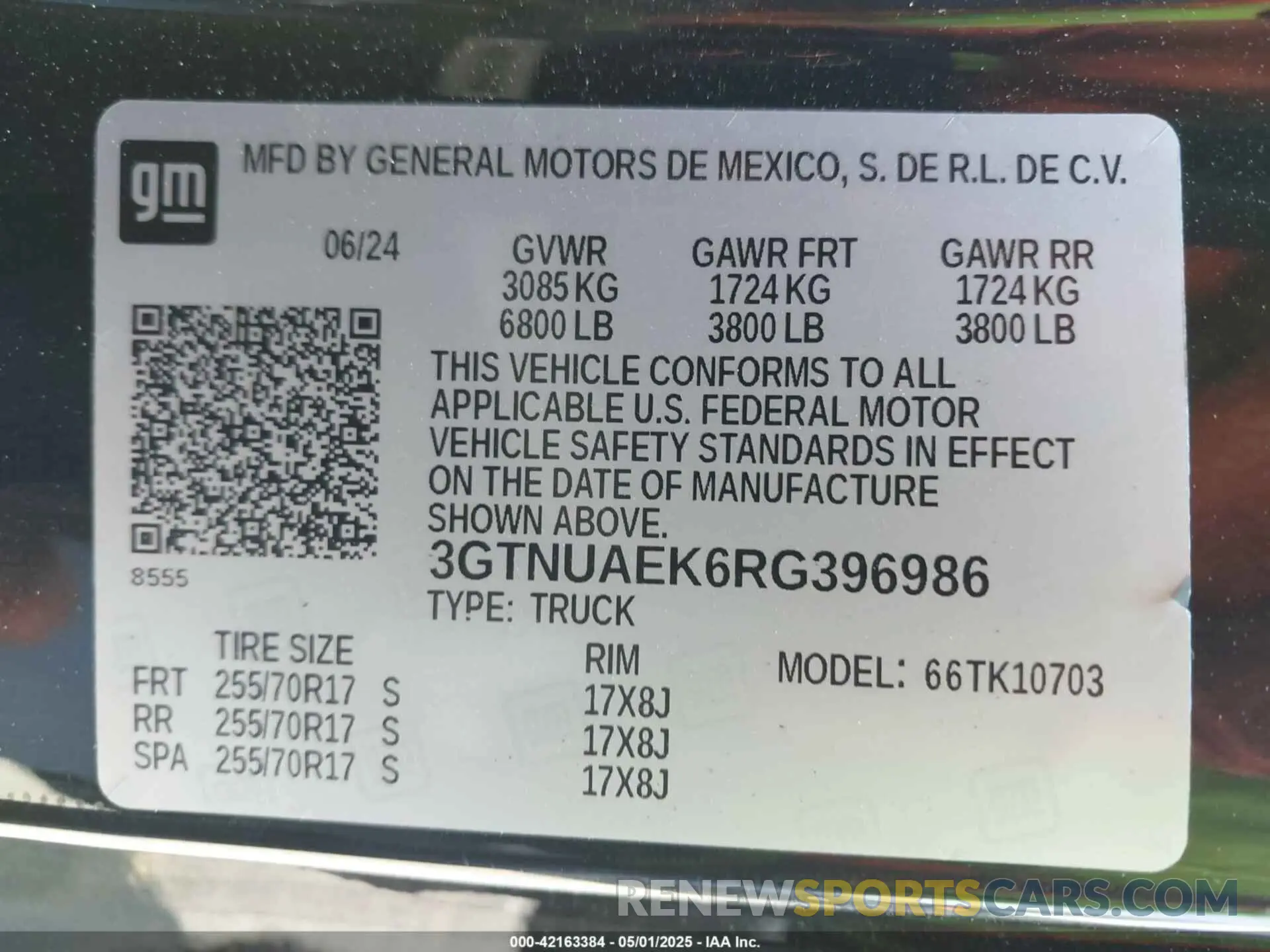 9 Photograph of a damaged car 3GTNUAEK6RG396986 GMC SIERRA 1500 2024