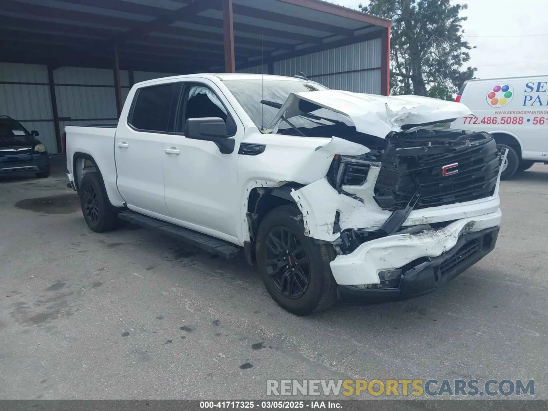 1 Photograph of a damaged car 3GTPHCEK8RG239663 GMC SIERRA 1500 2024