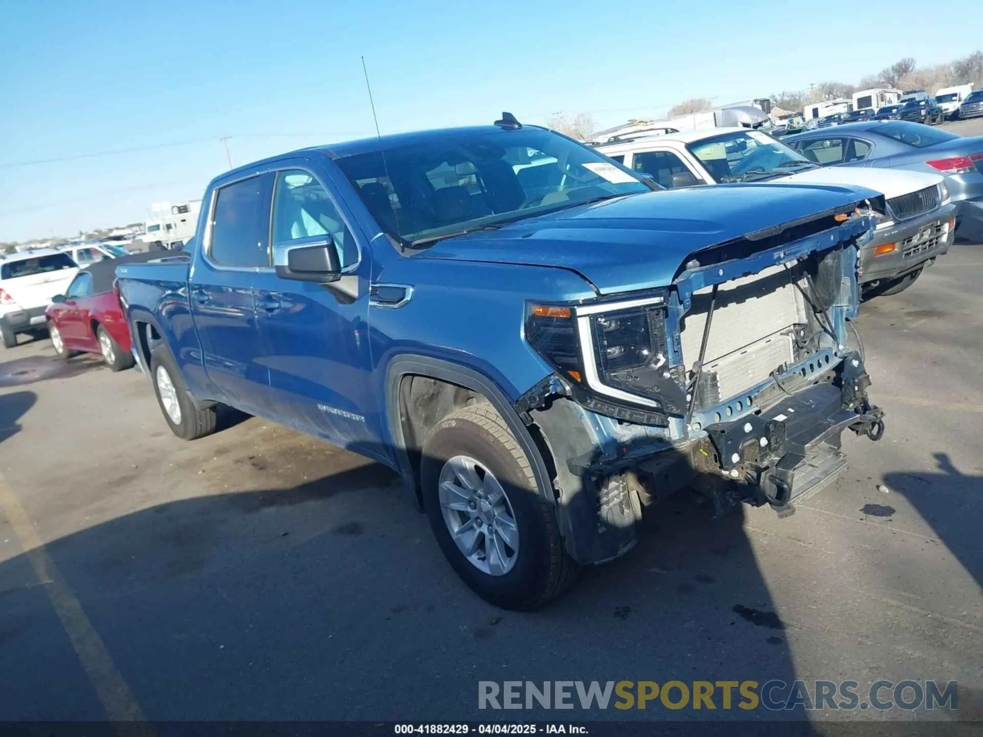 1 Photograph of a damaged car 3GTPUBEK2RG279419 GMC SIERRA 1500 2024