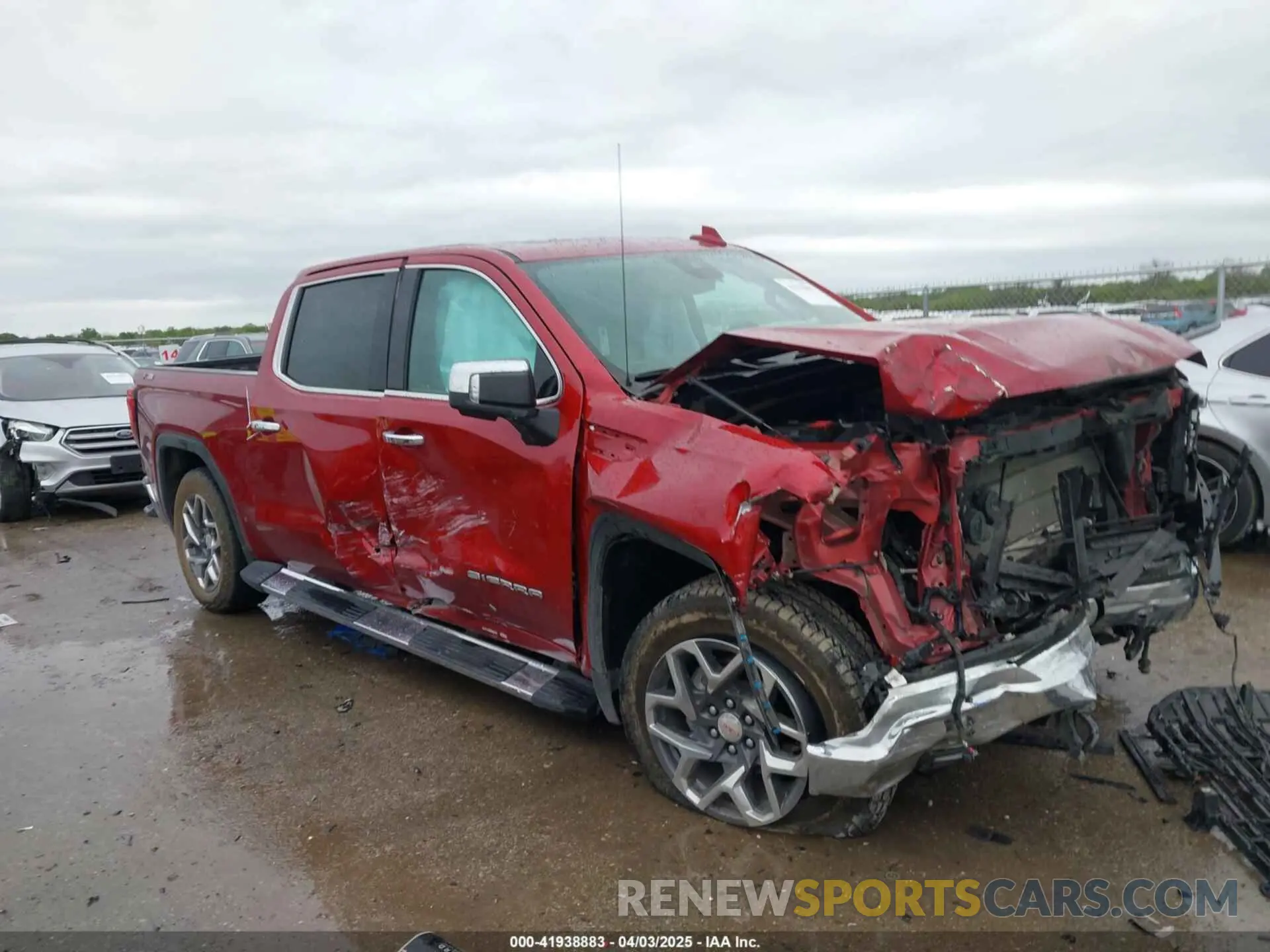 1 Photograph of a damaged car 3GTUUDE86RG367635 GMC SIERRA 1500 2024
