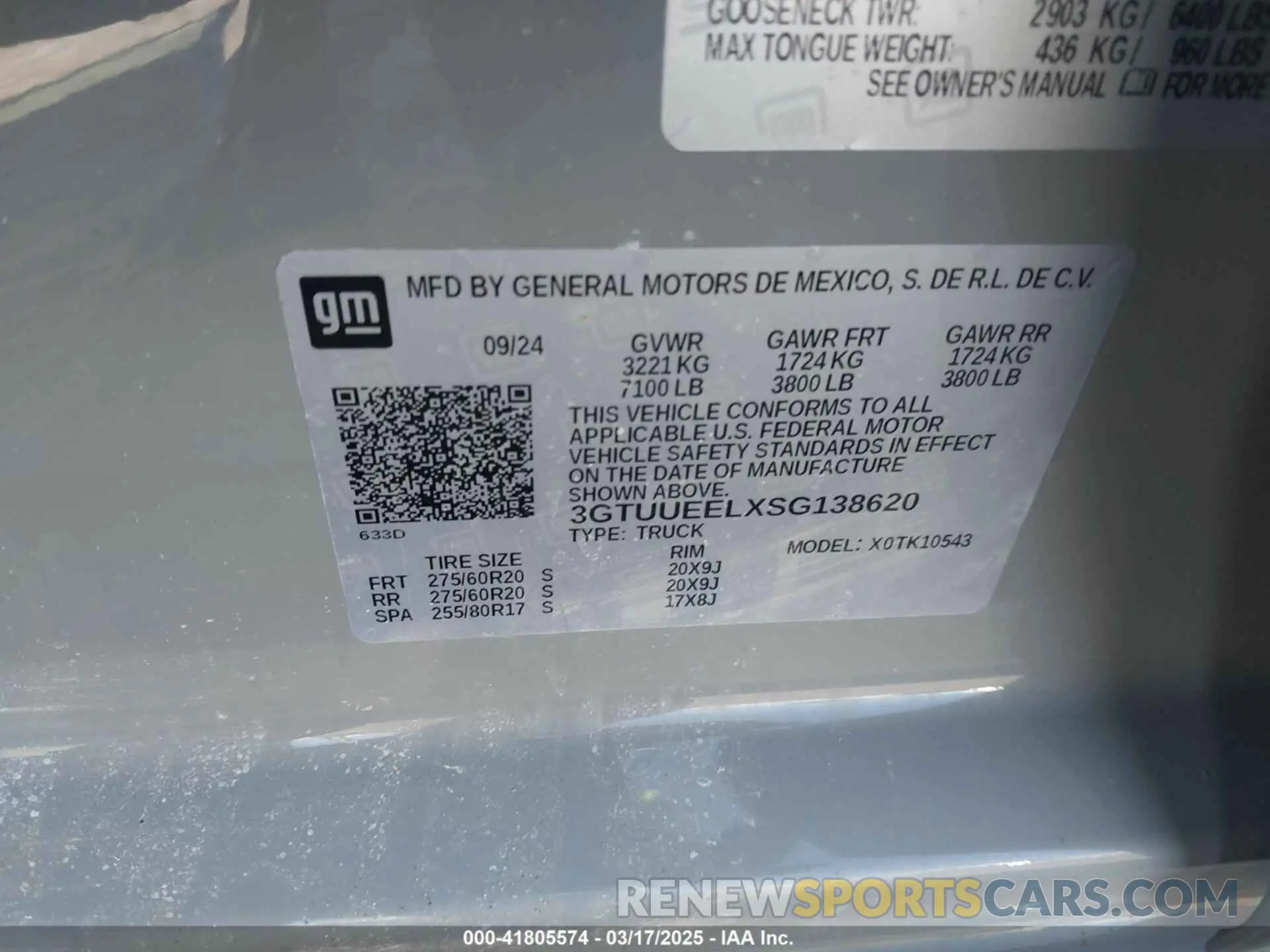 9 Photograph of a damaged car 3GTUUEELXSG138620 GMC SIERRA 1500 2025