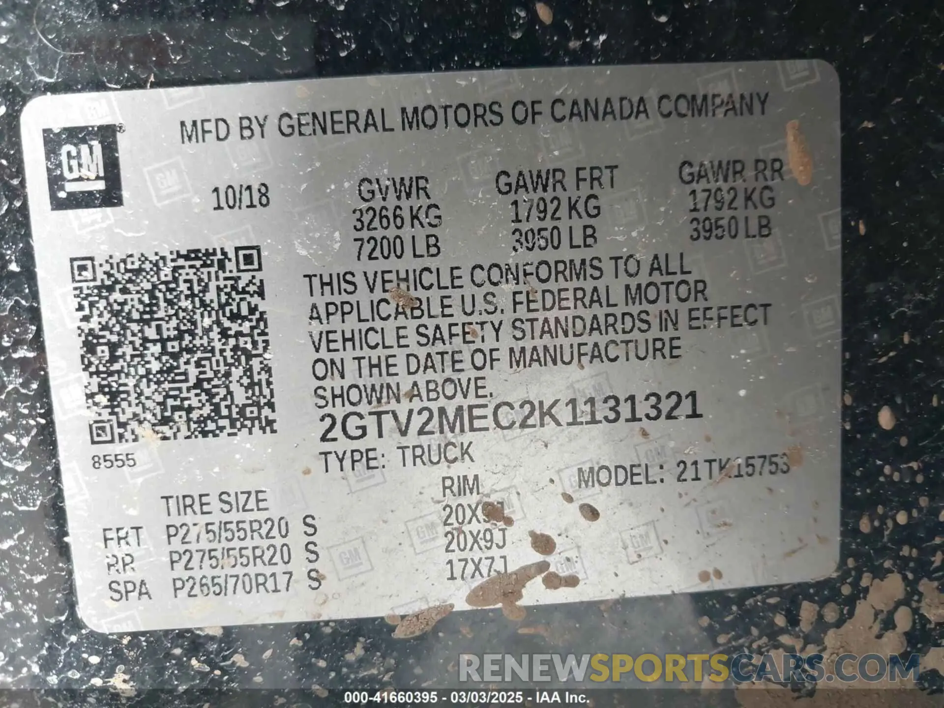 9 Photograph of a damaged car 2GTV2MEC2K1131321 GMC SIERRA 1500 LIMITED 2019