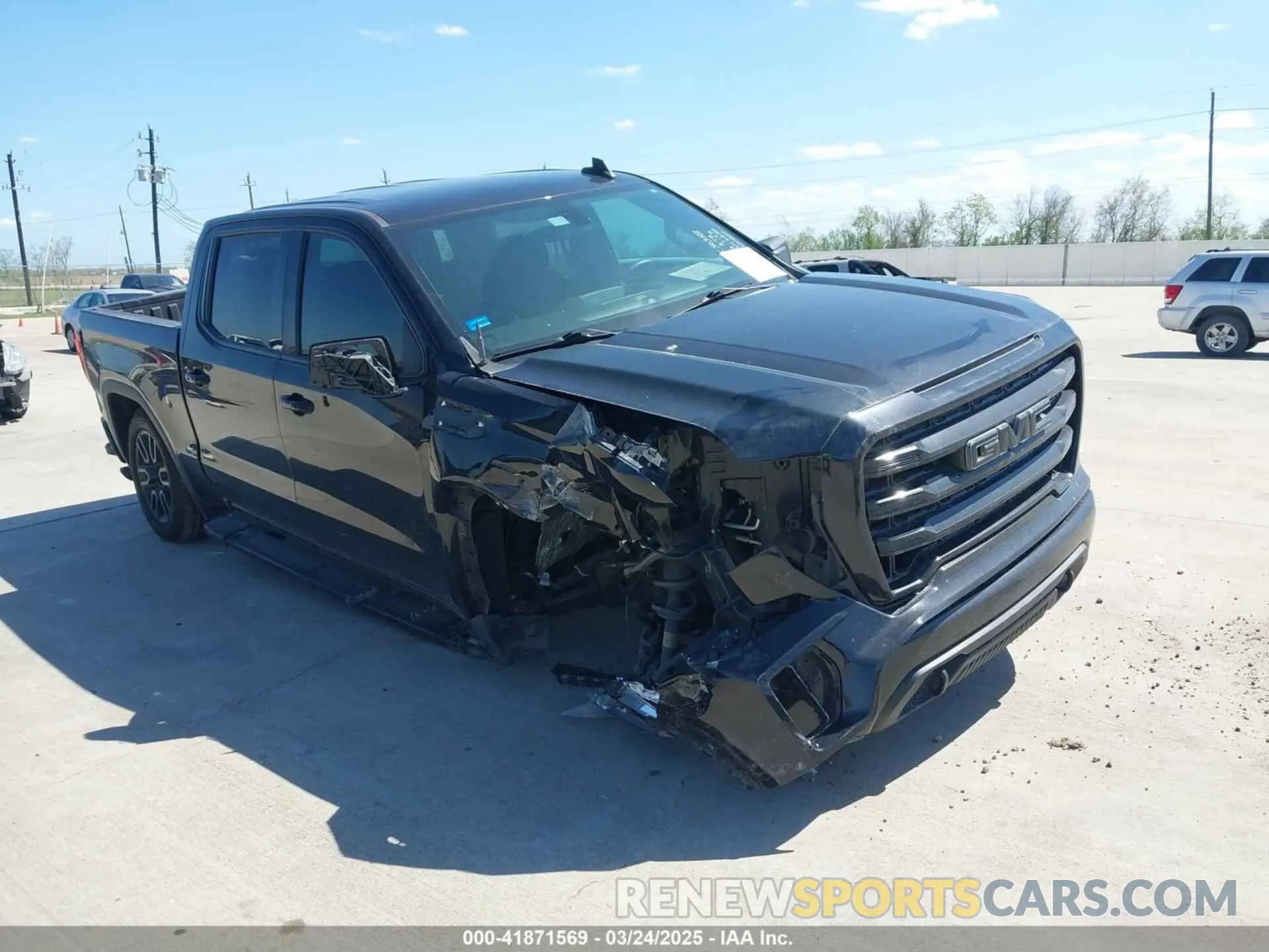 1 Photograph of a damaged car 1GTP8CED9NZ166850 GMC SIERRA 1500 LIMITED 2022