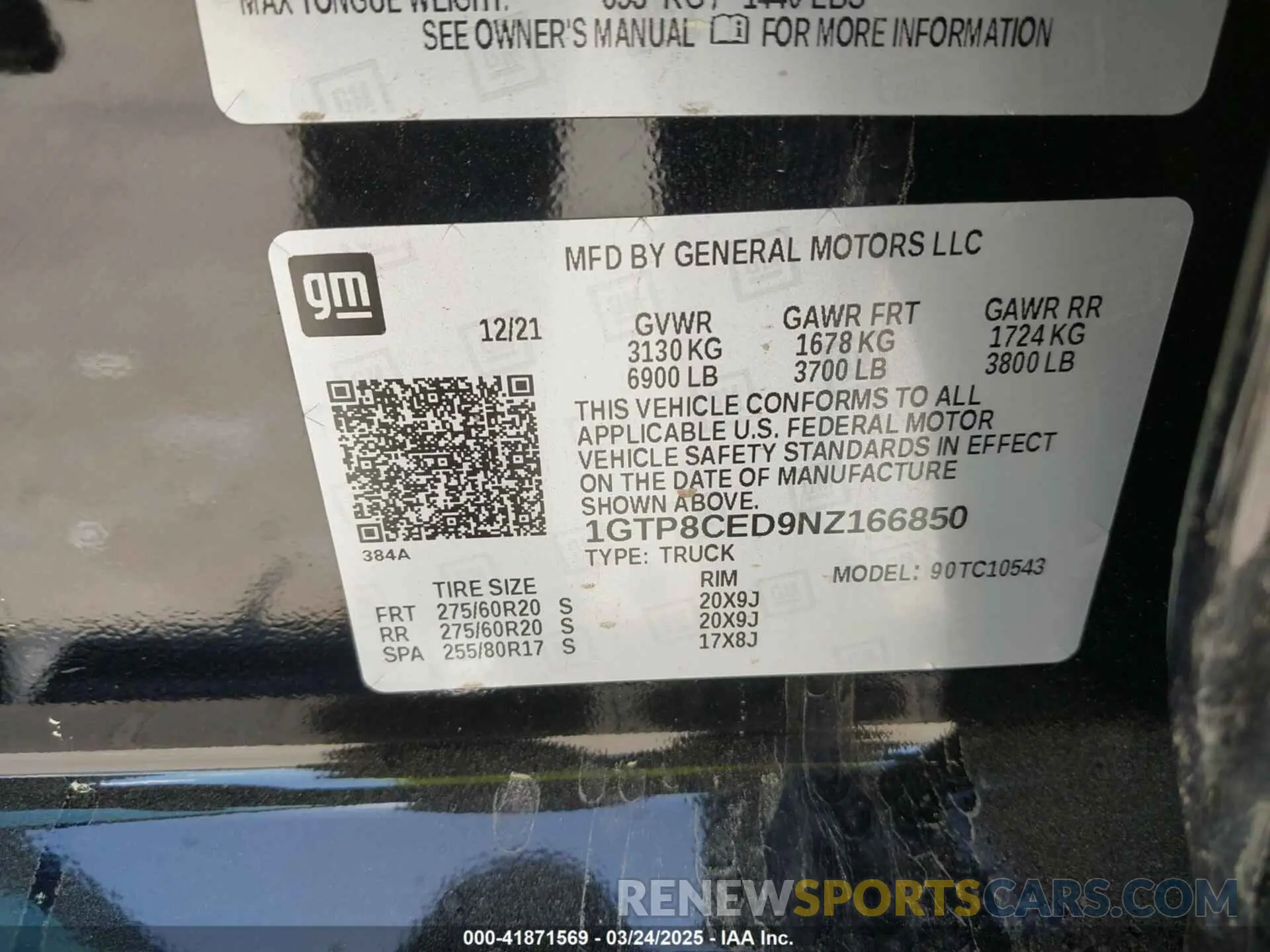 9 Photograph of a damaged car 1GTP8CED9NZ166850 GMC SIERRA 1500 LIMITED 2022