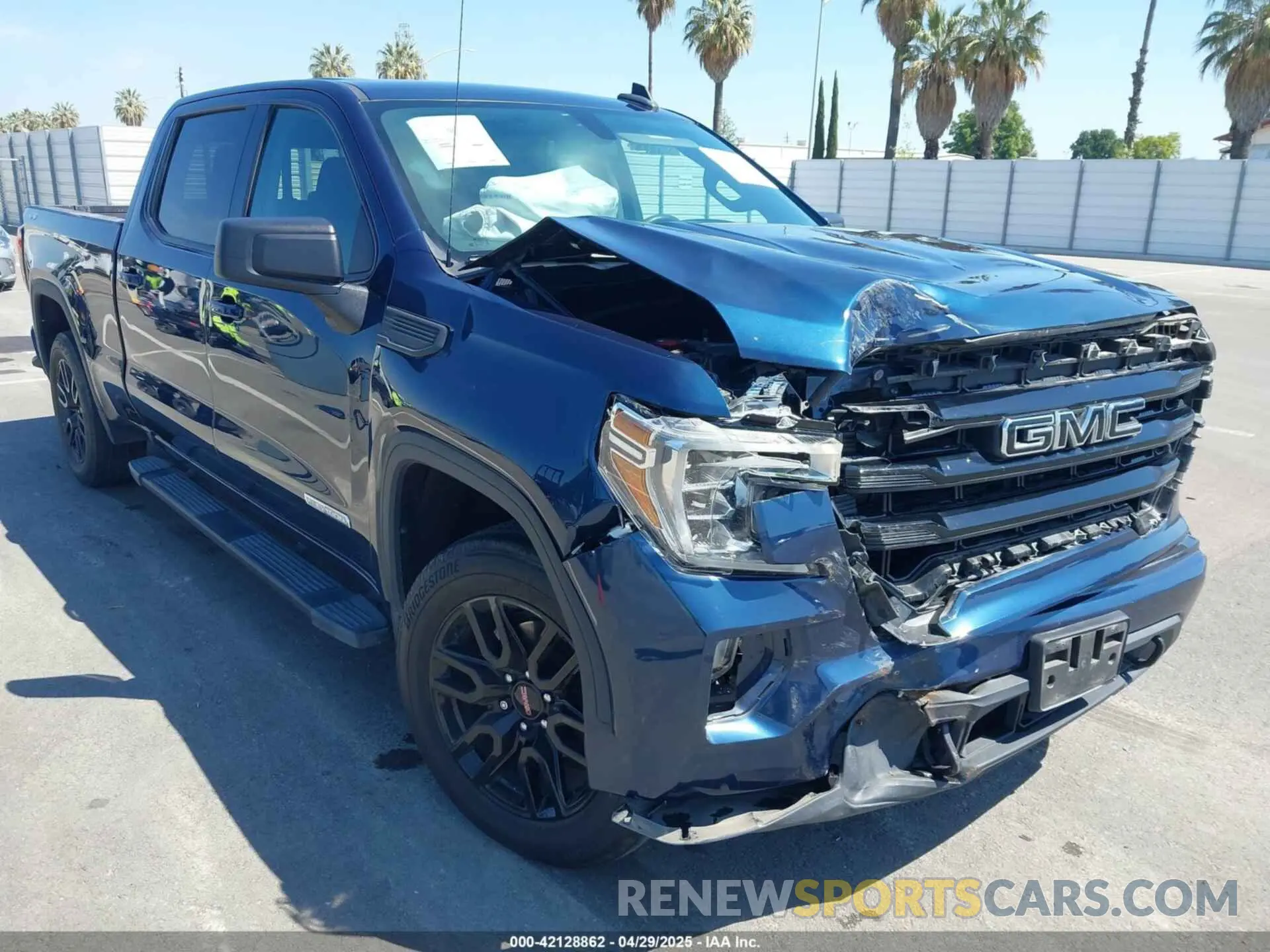 1 Photograph of a damaged car 3GTP9CEK0NG128483 GMC SIERRA 1500 LIMITED 2022